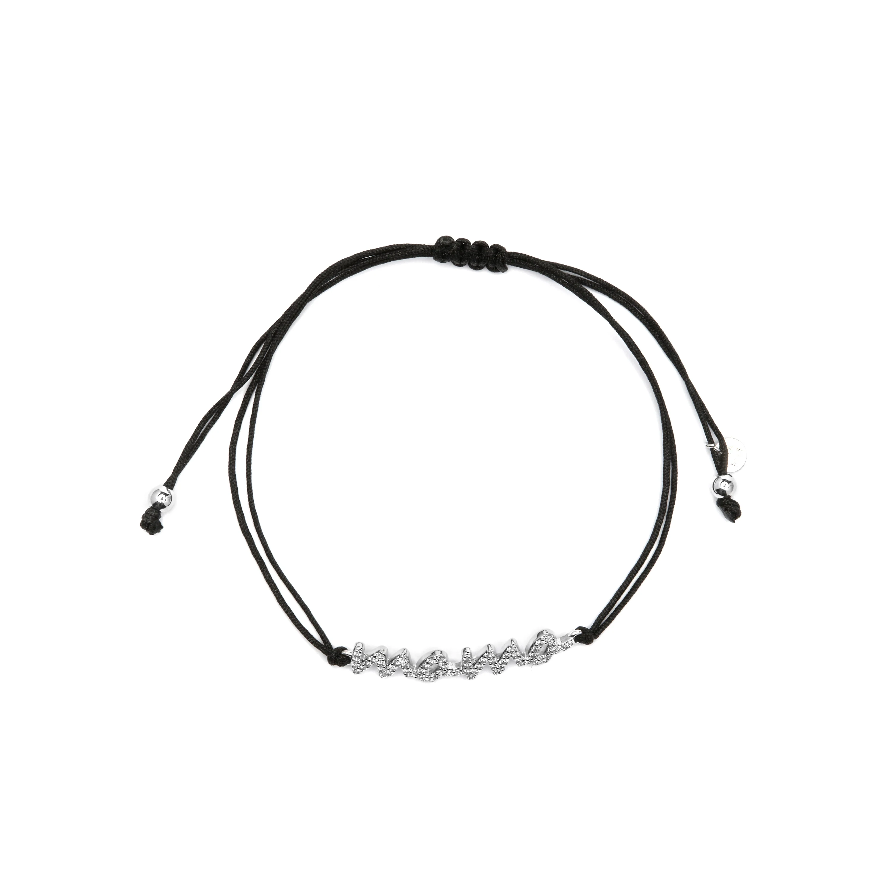 Pulsera de Plata de Ley 925 y Circonita Brillante acabado rodio - Mama - Image 3