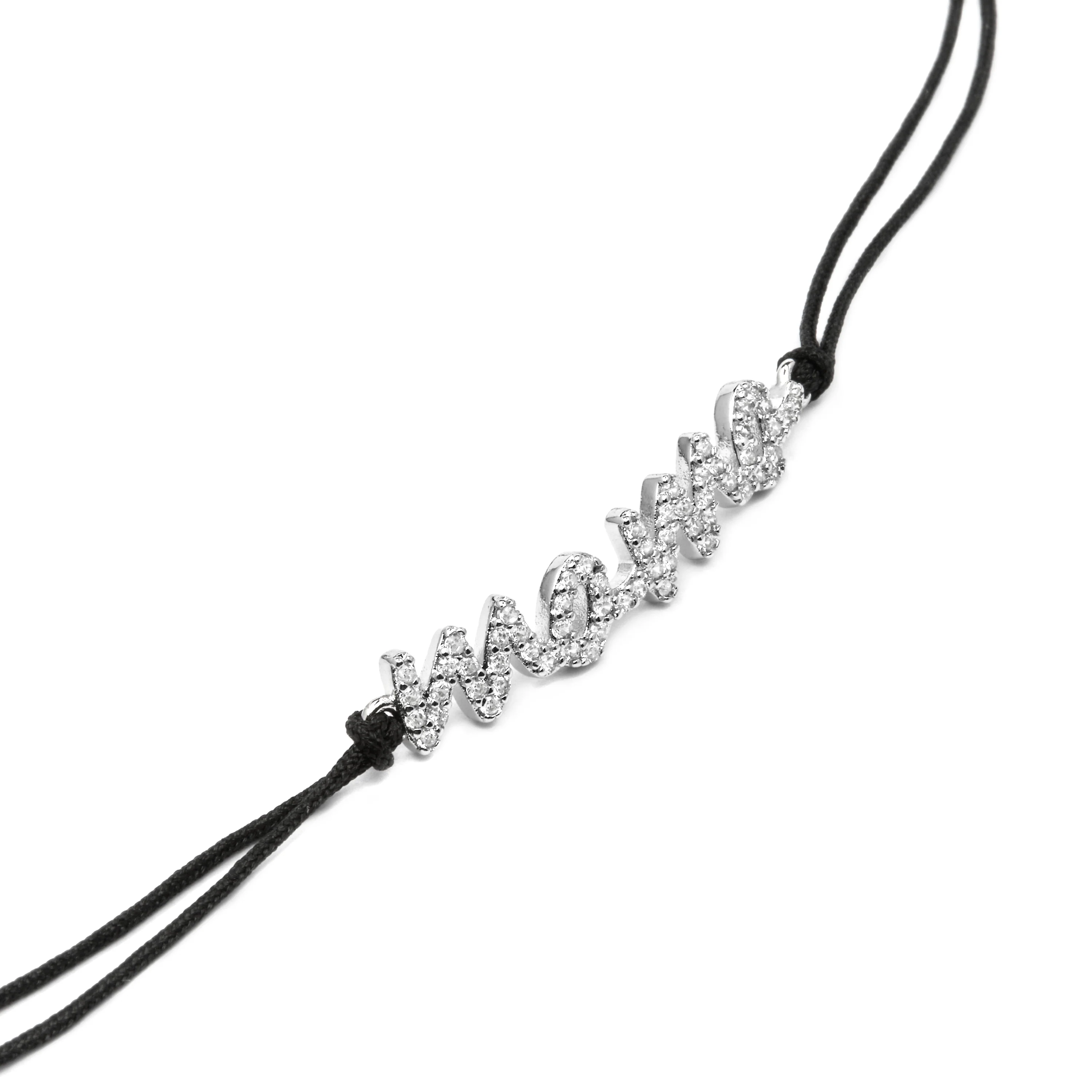 Pulsera de Plata de Ley 925 y Circonita Brillante acabado rodio - Mama - Image 5