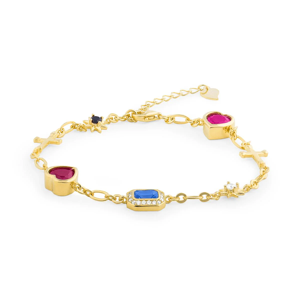 Pulsera Manel Plata De Ley 925 - Manel MULTICOLOR