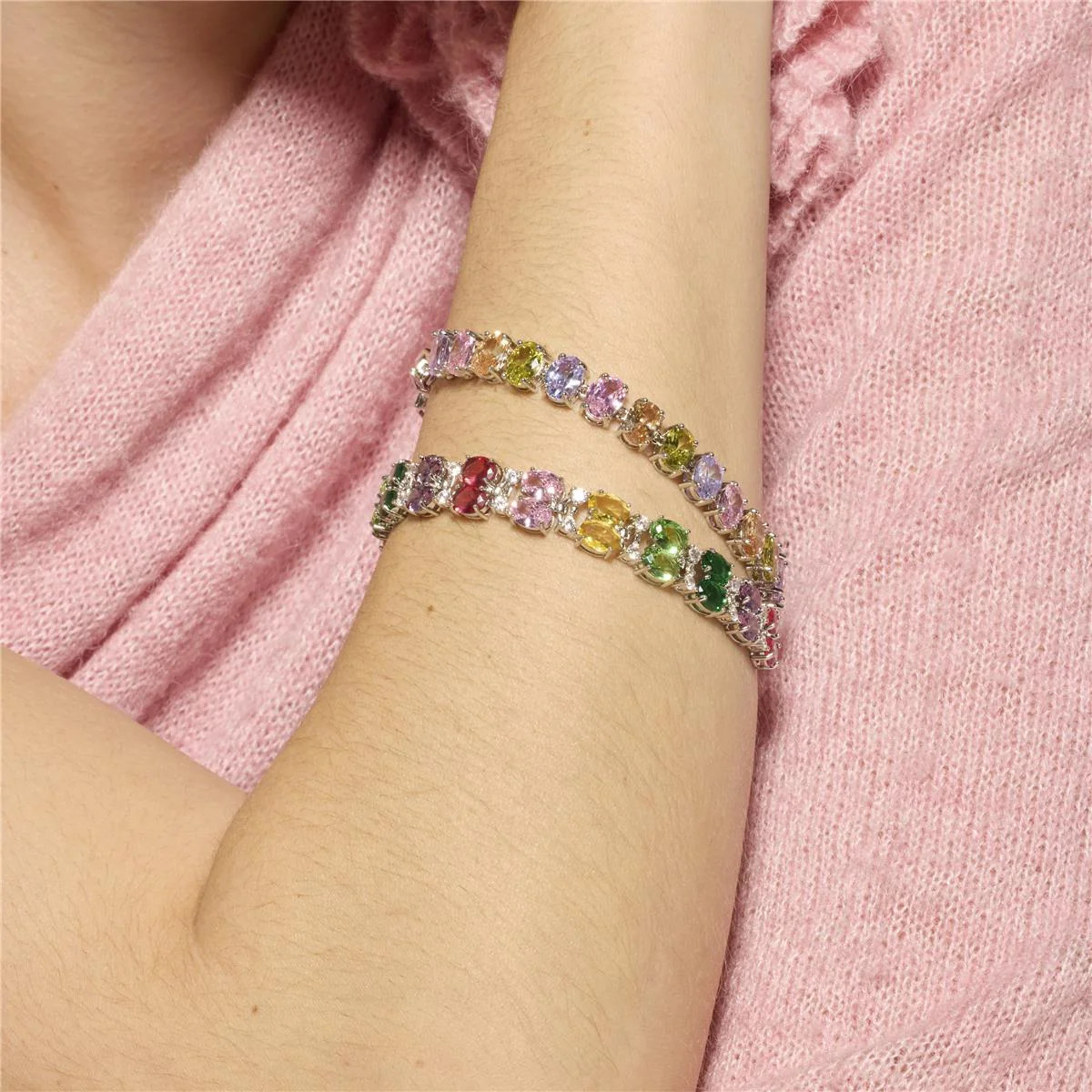 Pulsera Mari acabado plata - Mari BLANCO - Image 4