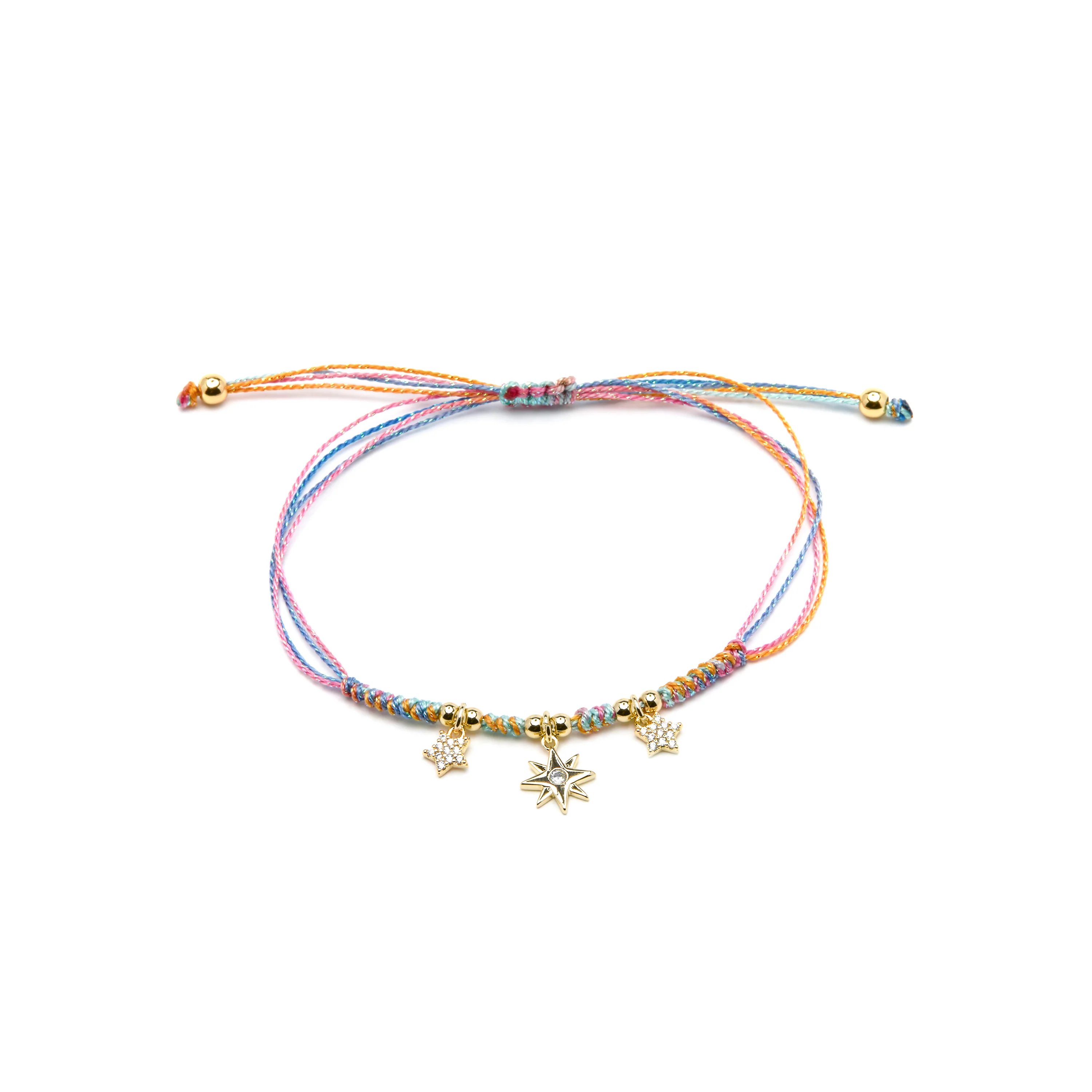 Pulsera de Plata de Ley 925 y Circonita Brillante acabado oro amarillo de 18k - Meril - Image 3