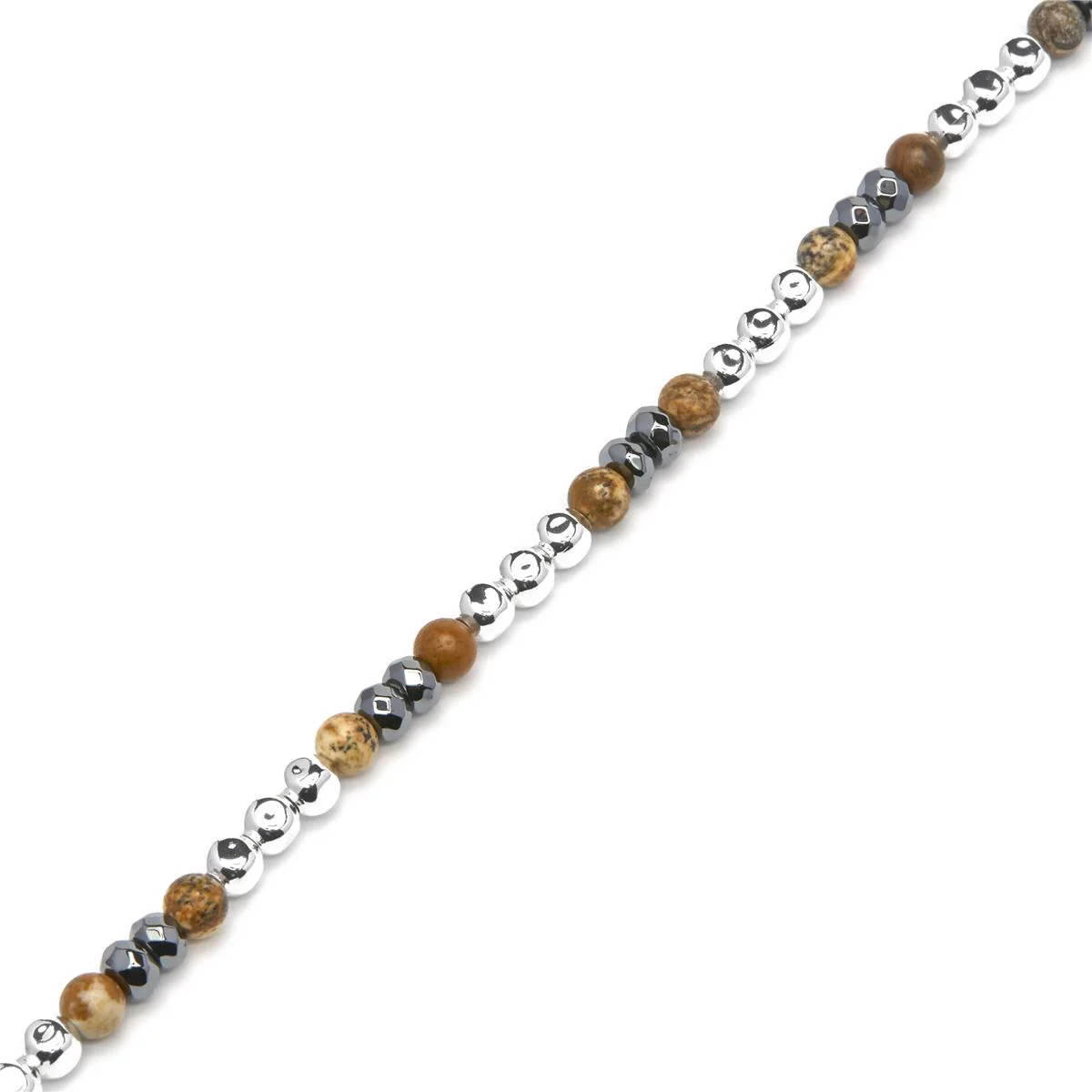 Pulsera Miluy acabado plata y oro 18k - Miluy GRIS - Image 3