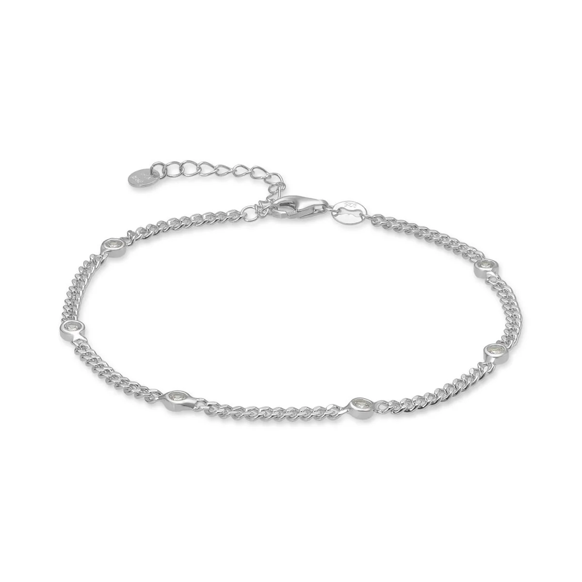 Pulsera Minhay Plata De Ley 925 - Minhay BLANCO