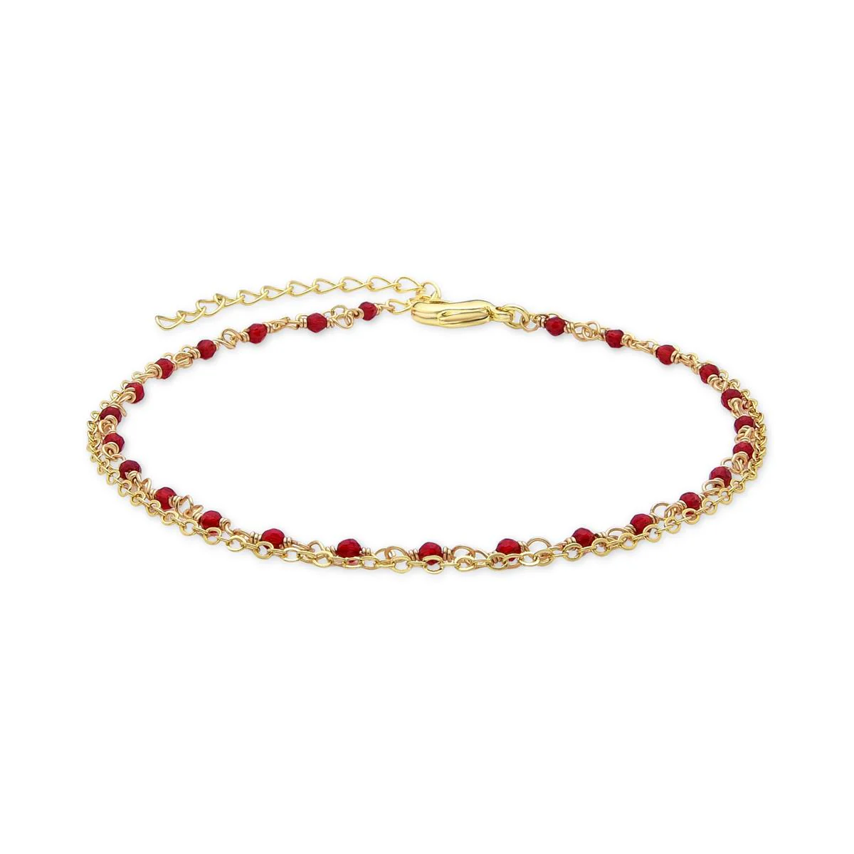 Tobillera Miwa acabado en oro amarillo de 18K - Miwa ROJO