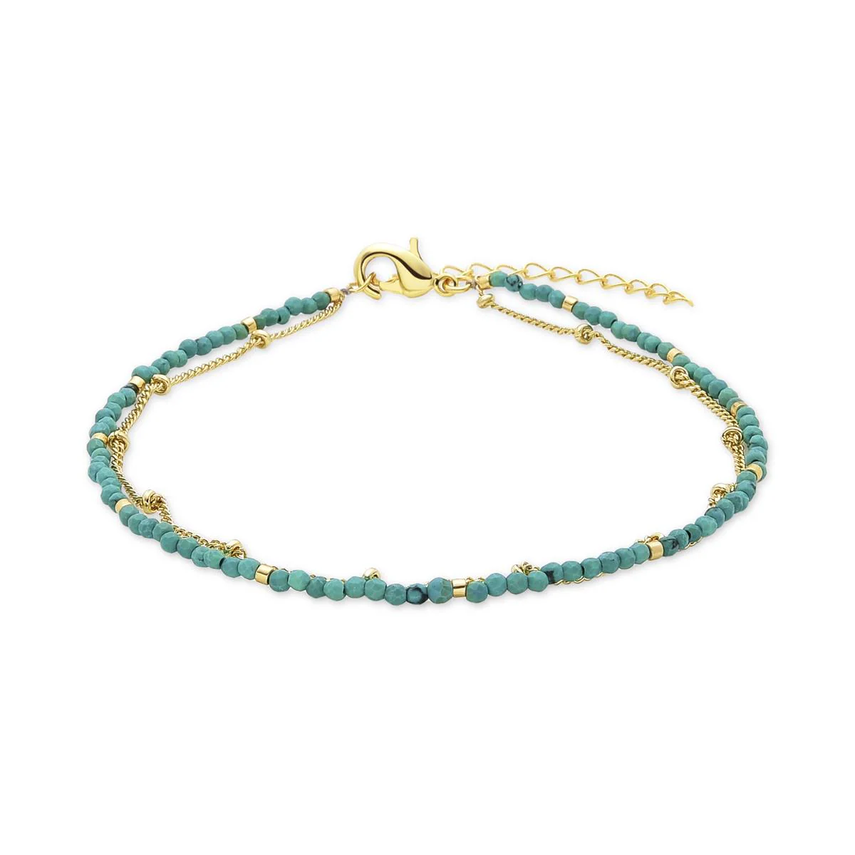 Tobillera Miwa acabado en oro amarillo de 18K - Miwa VERDE