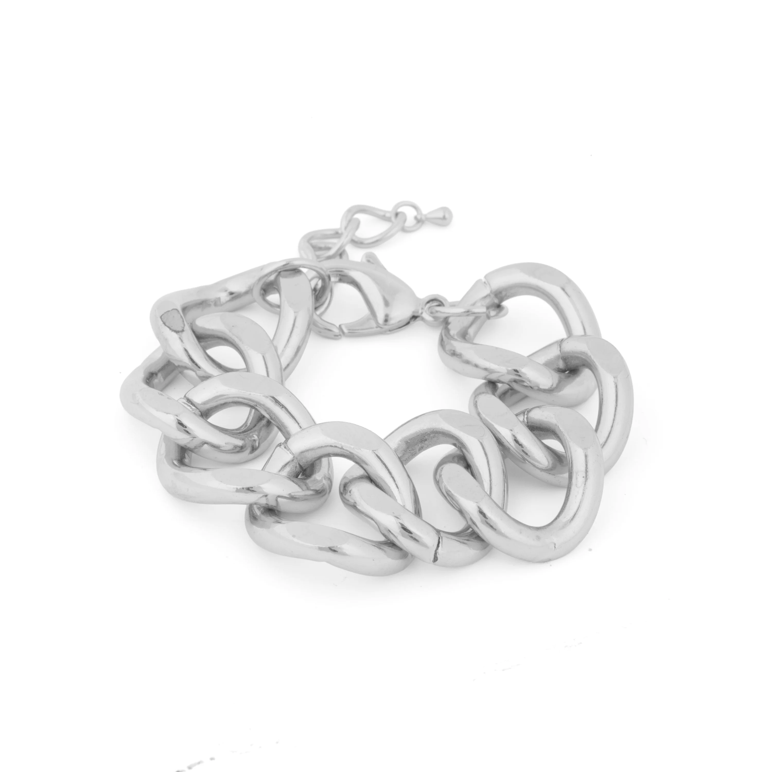 Pulsera acabado en rodio - Moba