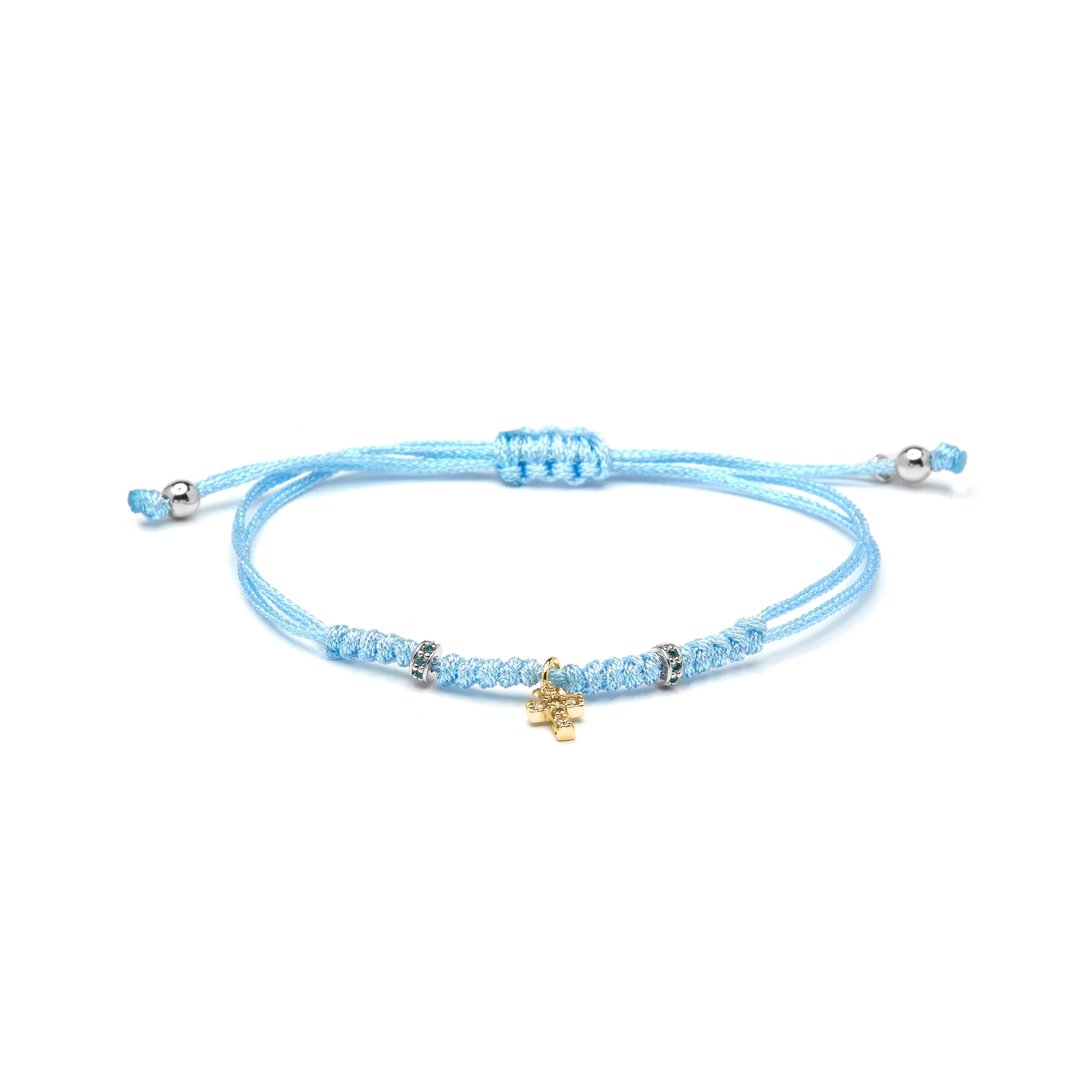 Pulsera de Plata de Ley 925 y Circonita Multicolor acabado en oro amarillo 18k - Modry