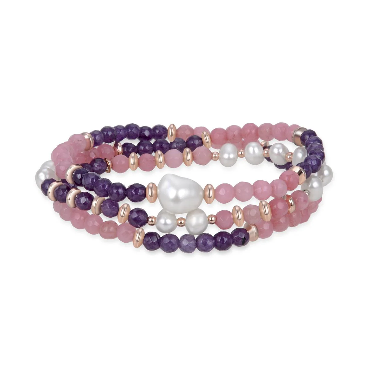 Pulsera Nasais Plata De Ley 925 - Nasais MORADO