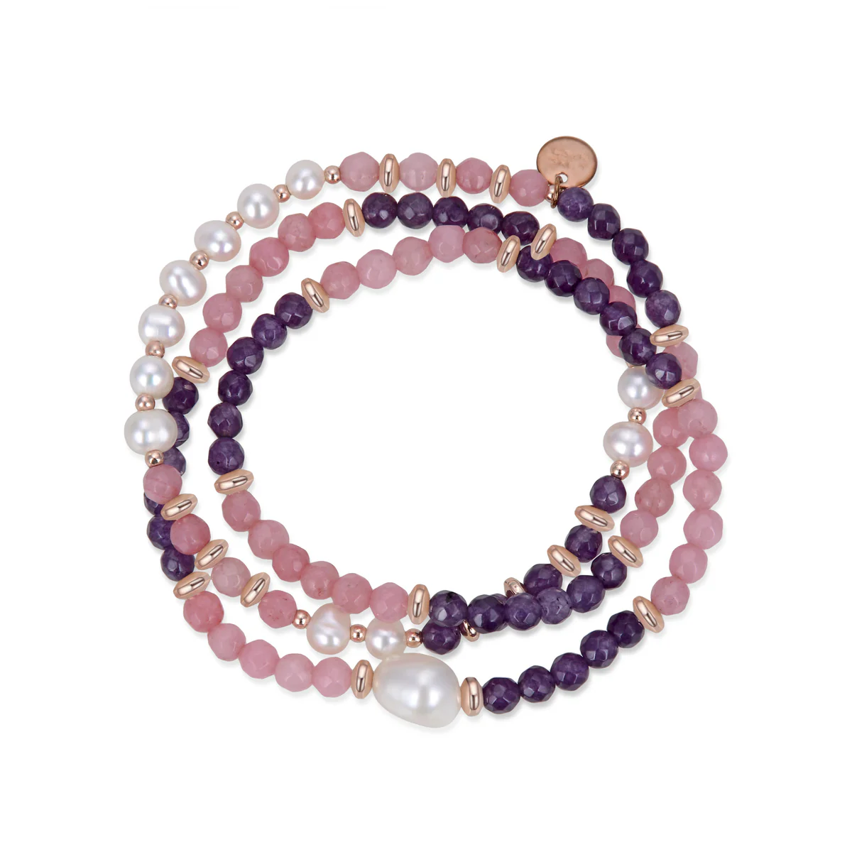 Pulsera Nasais Plata De Ley 925 - Nasais MORADO - Image 2