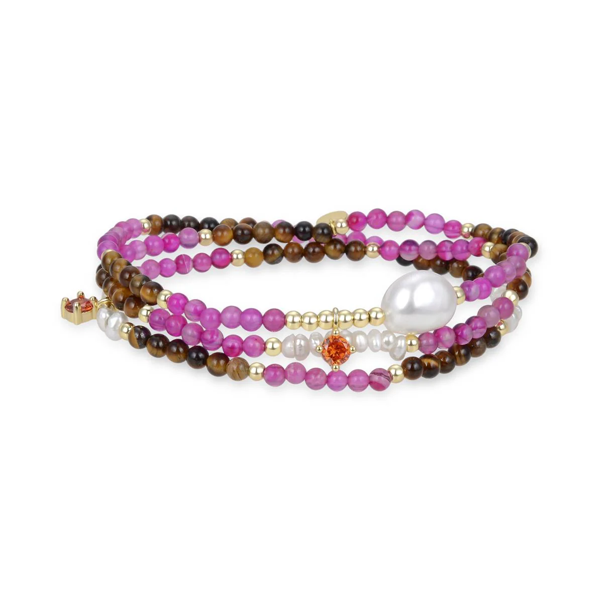 Pulsera Nasy Plata De Ley 925 - Nasy MARRON