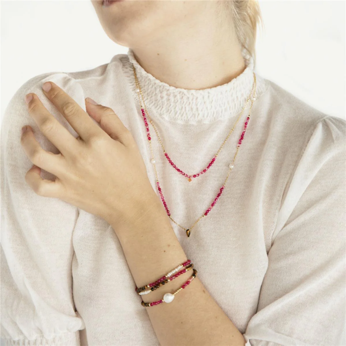 Pulsera Nasy Plata De Ley 925 - Nasy MARRON - Image 4