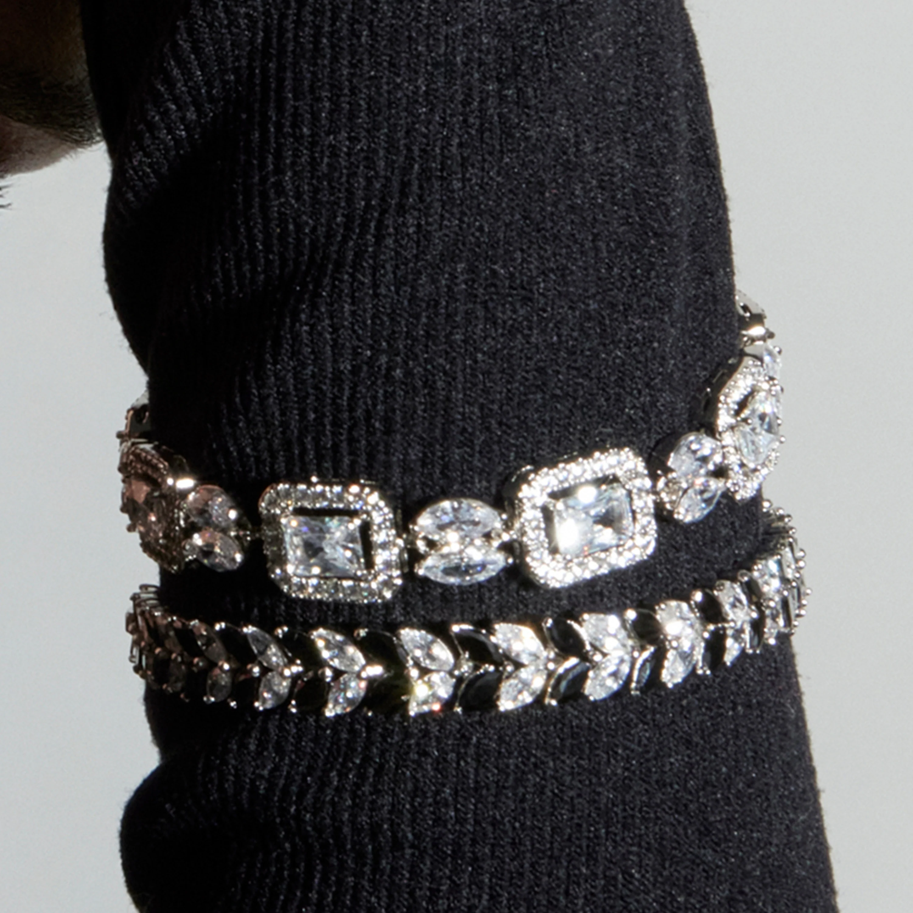 Pulsera con Circonita Brillante acabado plata - Neda - Image 3