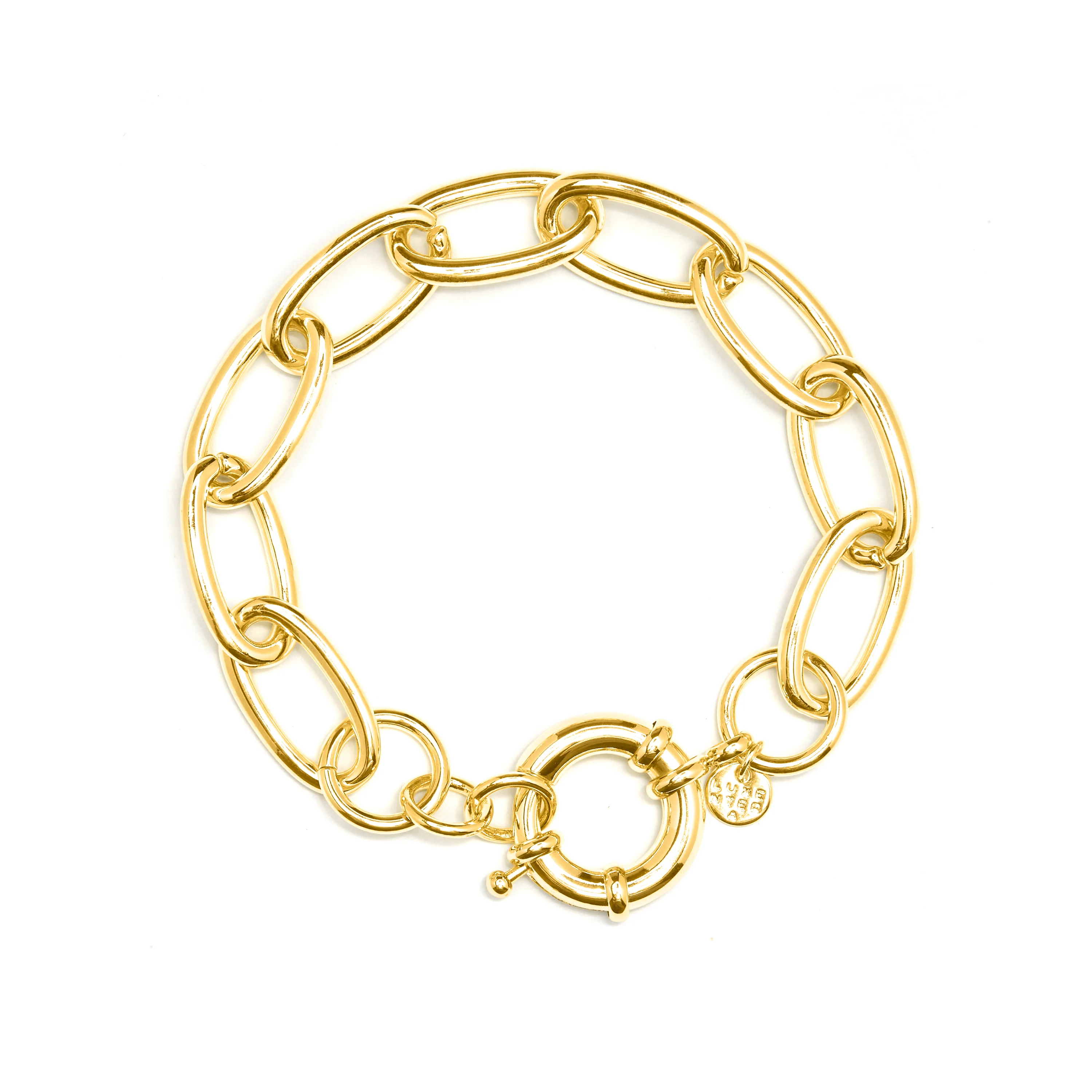 Pulsera acabada en oro amarillo 18K - Nelo - Image 3