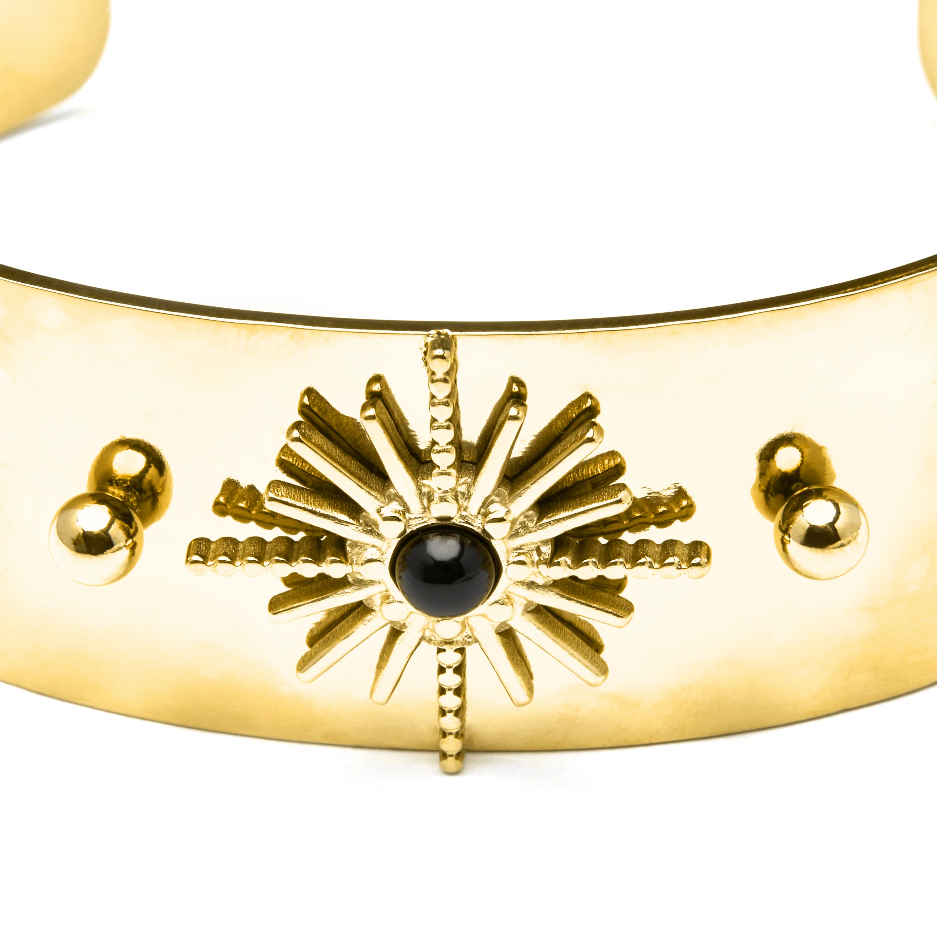 Pulsera de Onix acabada en oro amarillo 18K- Nepai - Image 5
