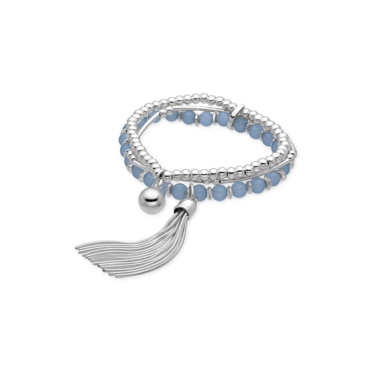 Pulsera Nereb acabada en rodio - Nereb AZUL