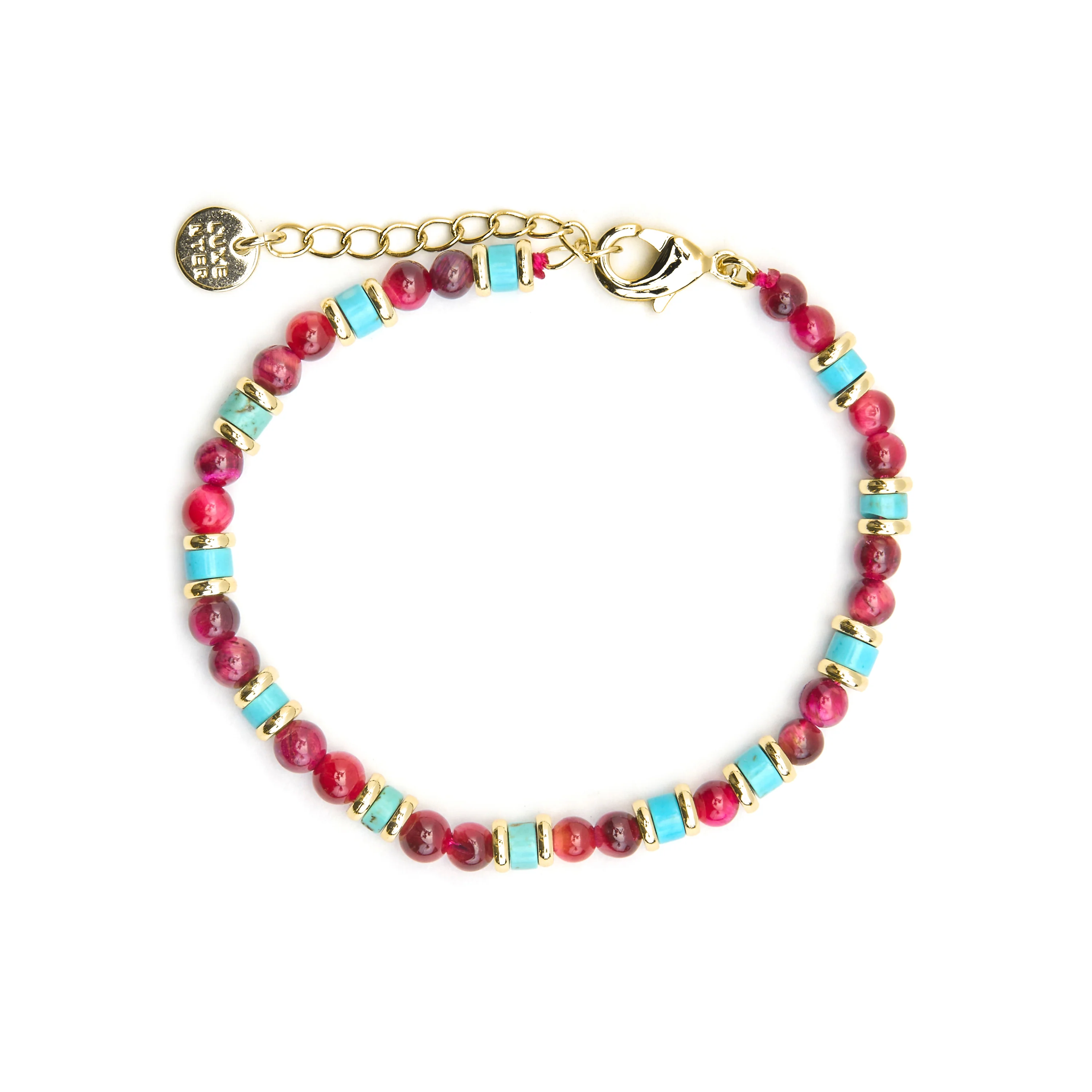 Pulsera con Cristal Multicolor acabado oro 18k - Ney - Image 3
