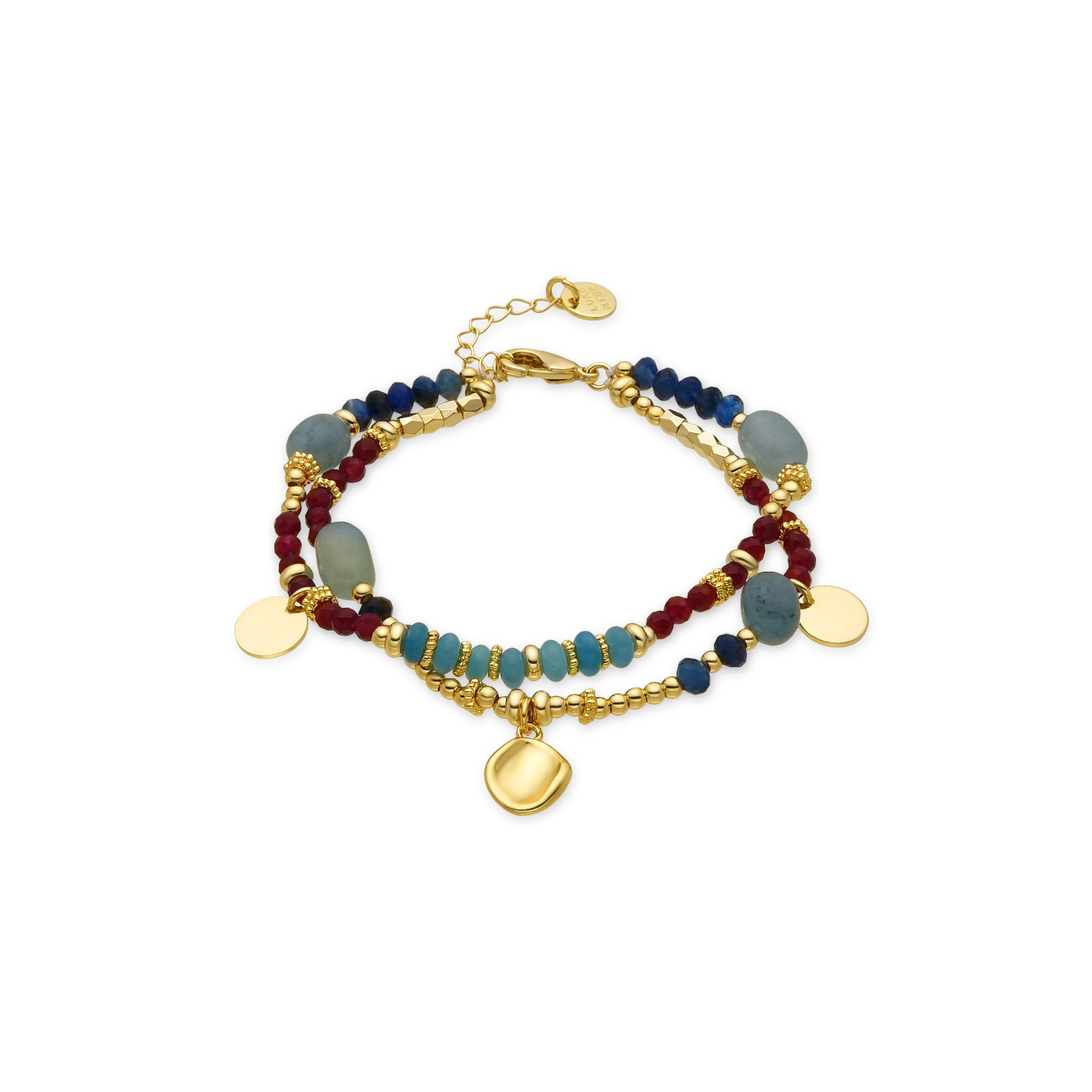 Pulsera con Cristal Multicolor acabado oro 18k - Ney