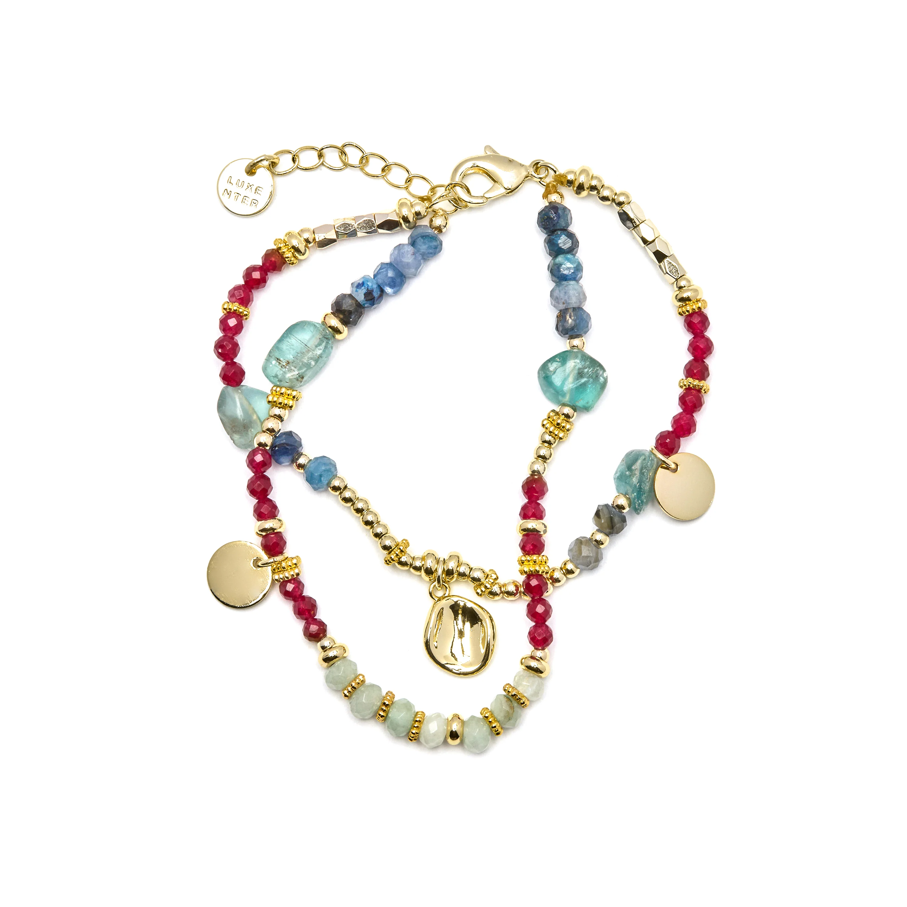 Pulsera con Cristal Multicolor acabado oro 18k - Ney - Image 3