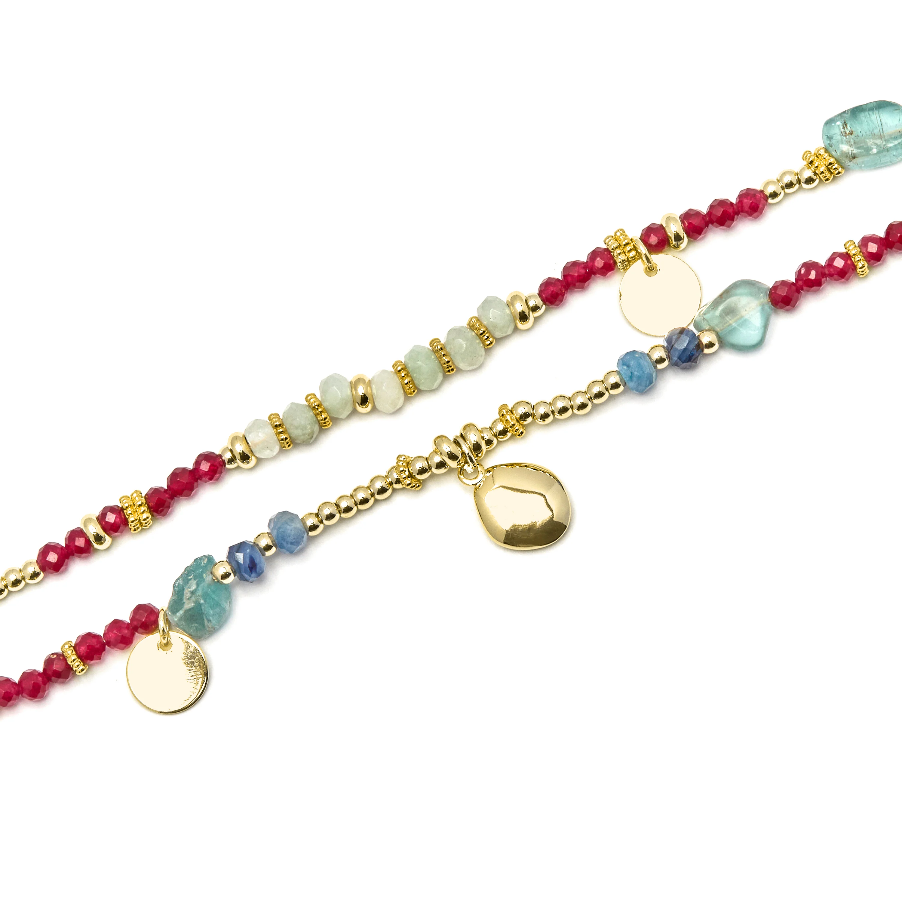 Pulsera con Cristal Multicolor acabado oro 18k - Ney - Image 5