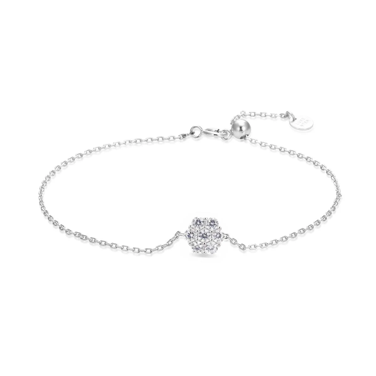 Pulsera Nishati Plata De Ley 925 - Nishati BLANCO