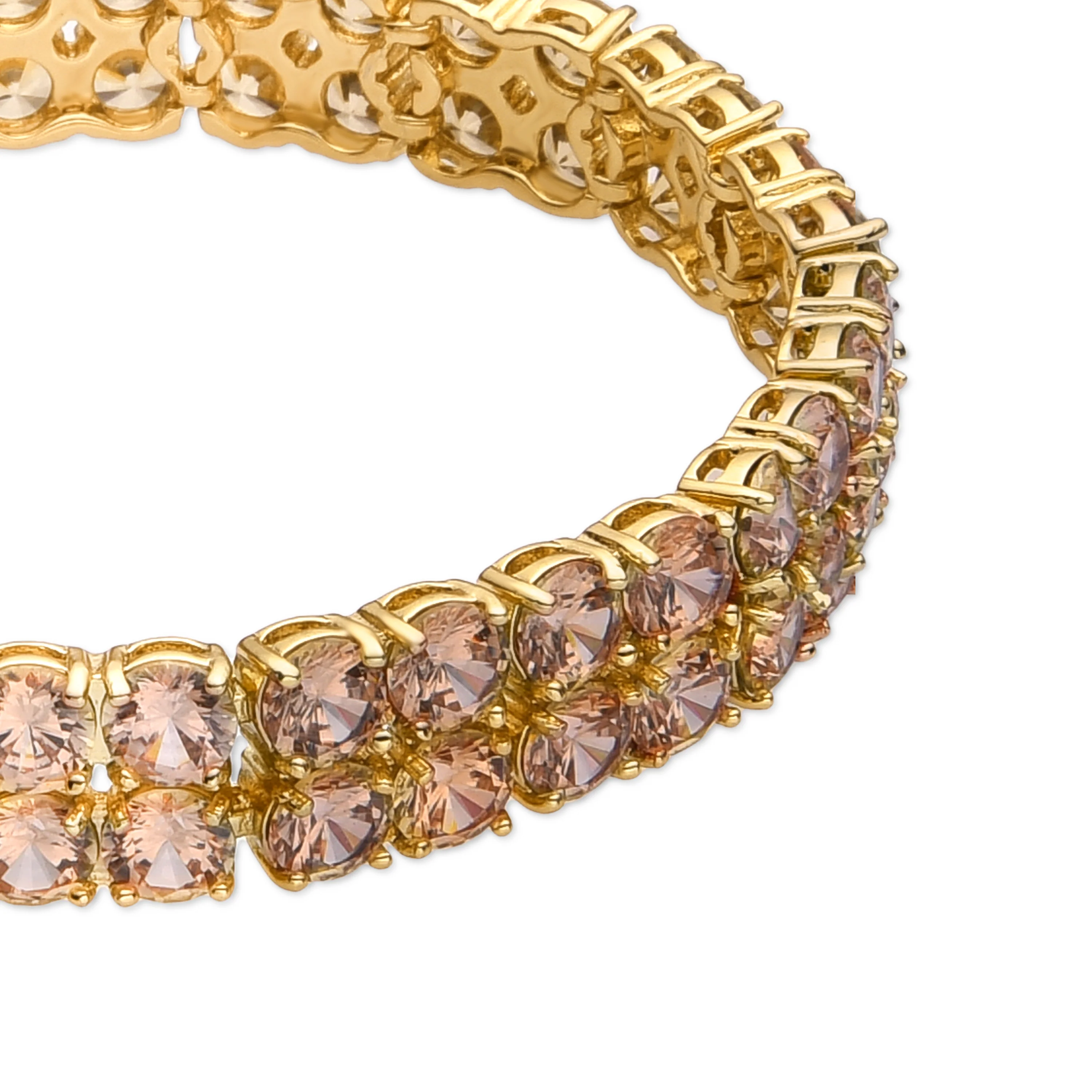 Pulsera con Circonita Brillante acabado oro 18k - Oyal - Image 3