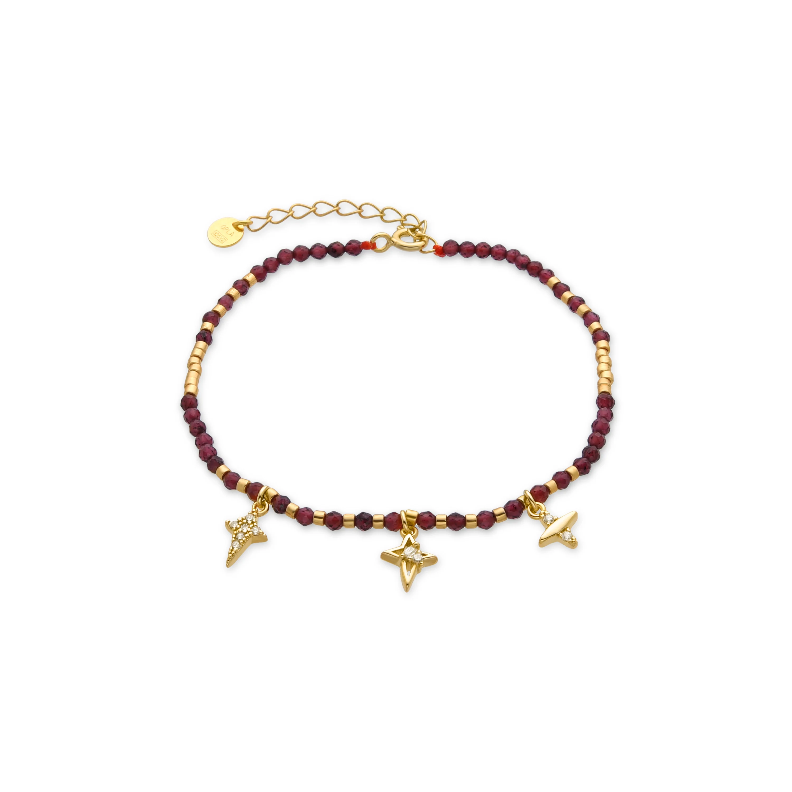 Pulsera de Plata de Ley 925 y Circonita Brillante acabado oro 18k - Paila