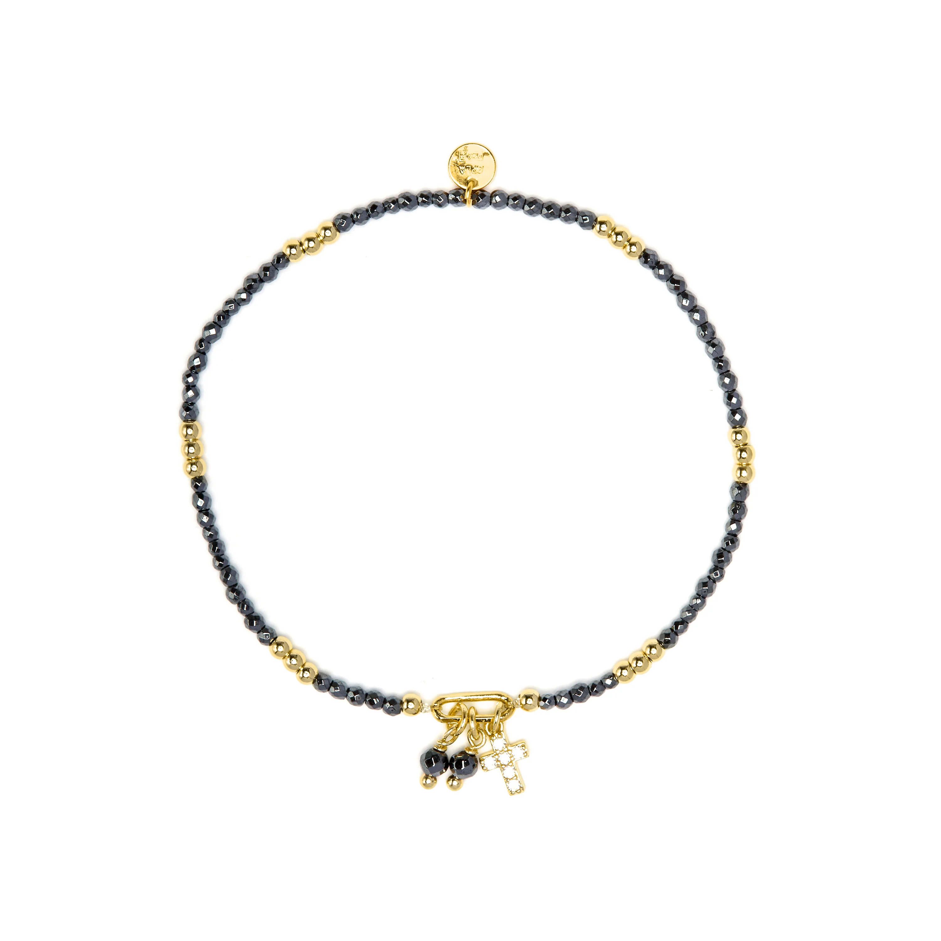 Pulsera de Plata de Ley 925 y Circonita Brillante acabado en oro amarillo 18k - Phanvas - Image 3