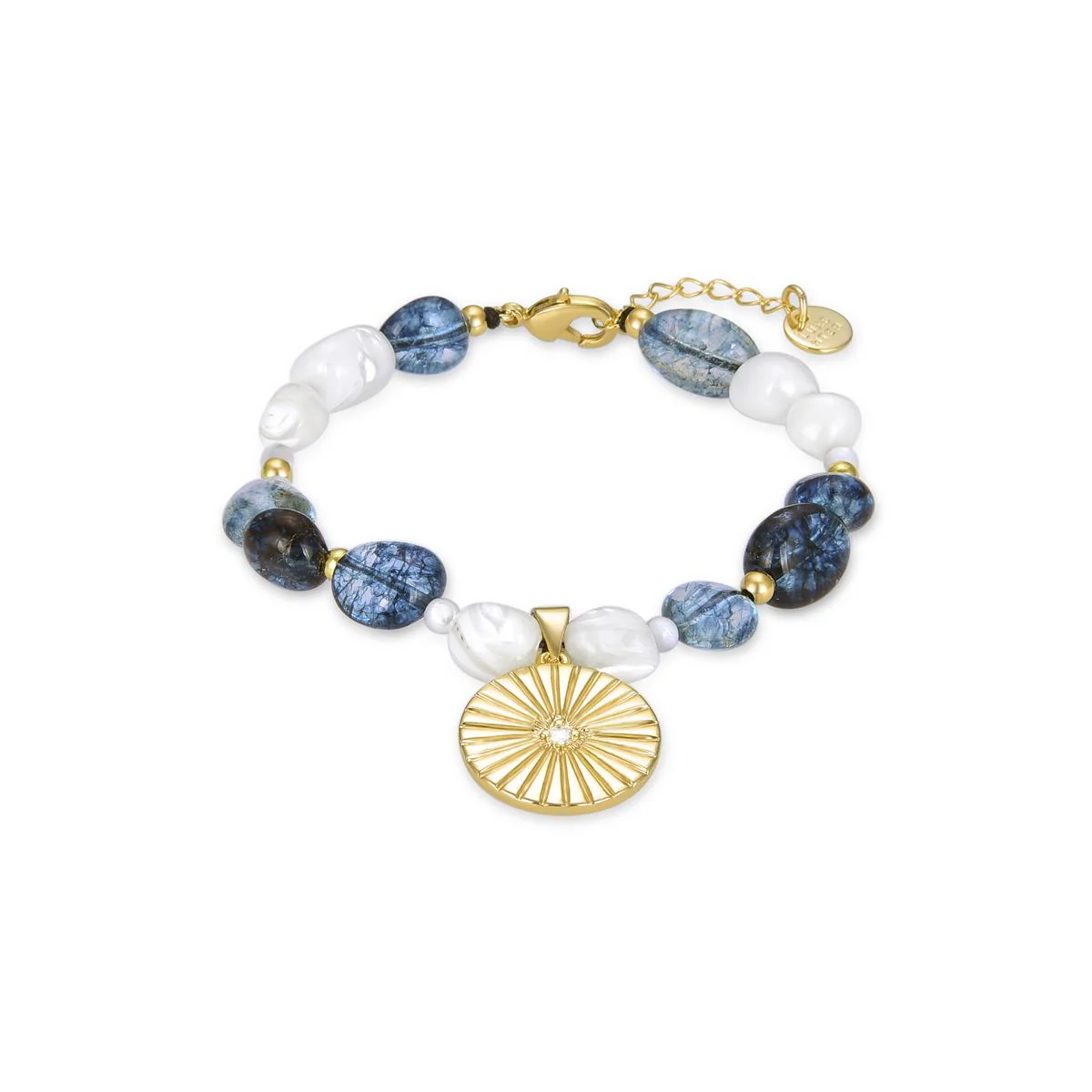 Pulsera Prisya acabada en oro amarillo de 18 kts - Prisya BLANCO