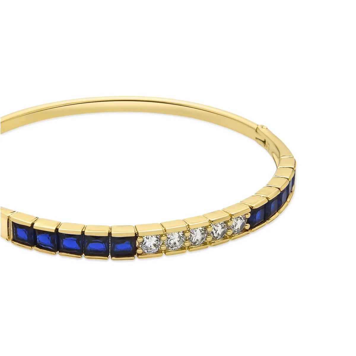 Pulsera Pruzi acabado oro amarillo 18k - Pruzi AZUL - Image 2
