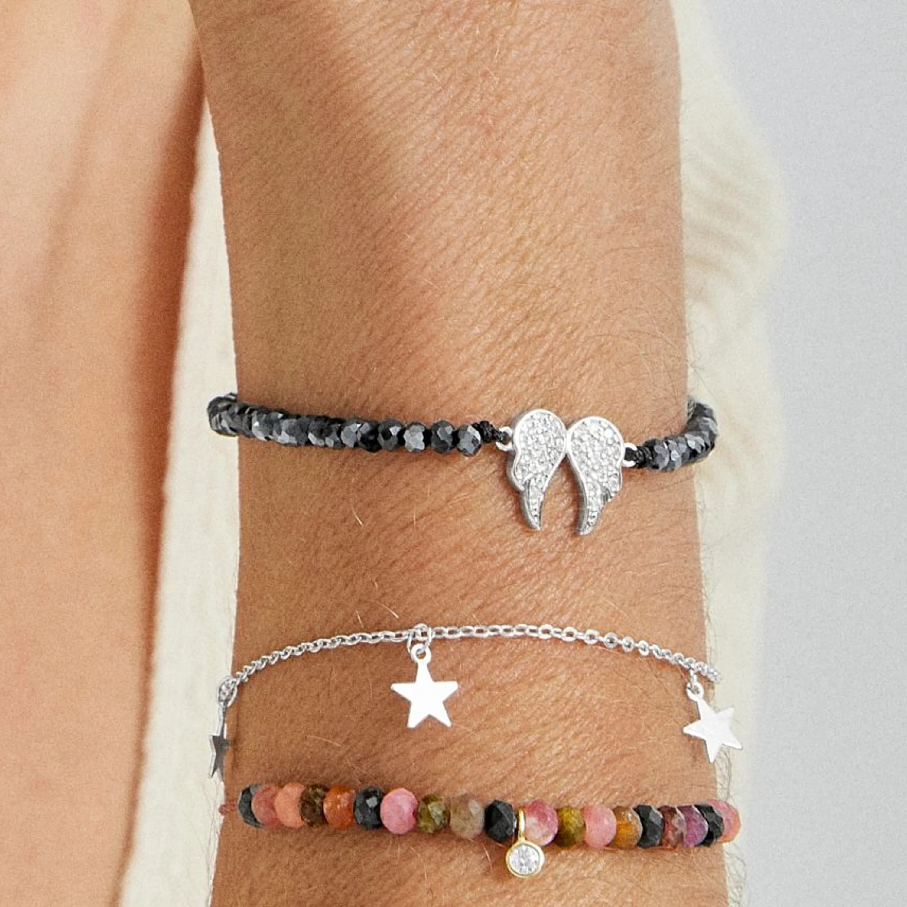 Pulsera de Plata de Ley 925 con Circonita Brillante acabada en rodio - Pureza - Image 4