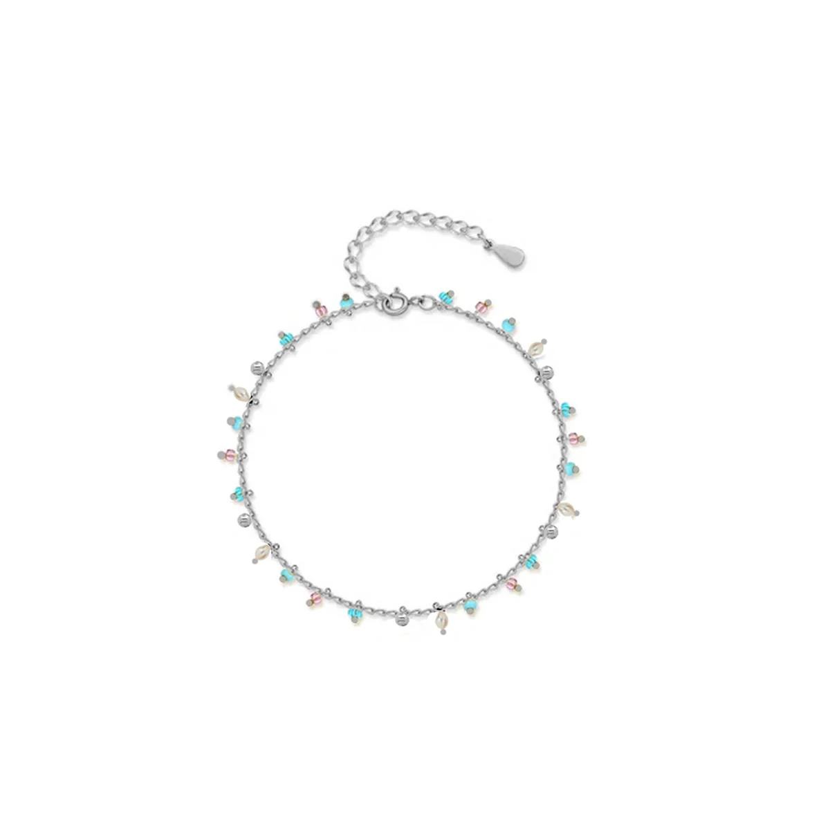 Tobillera Rahxa Plata De Ley 925 - Rahxa BLANCO