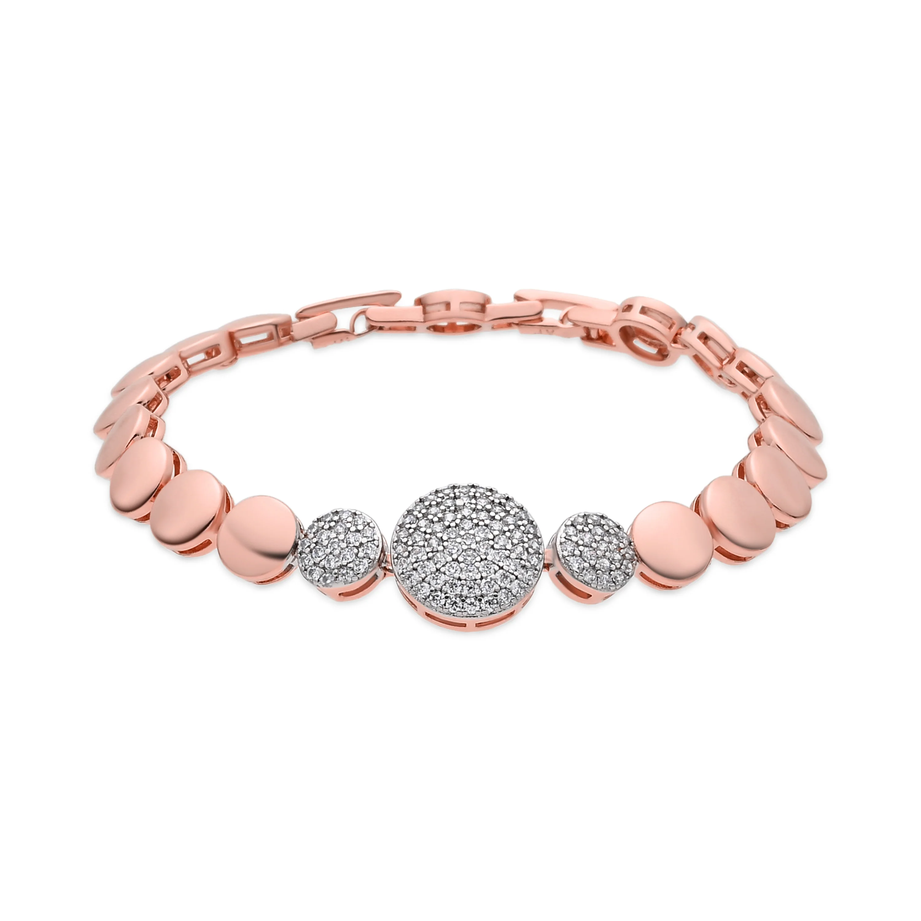 Pulsera Rajvi acabado oro rosa 18k - Rajvi