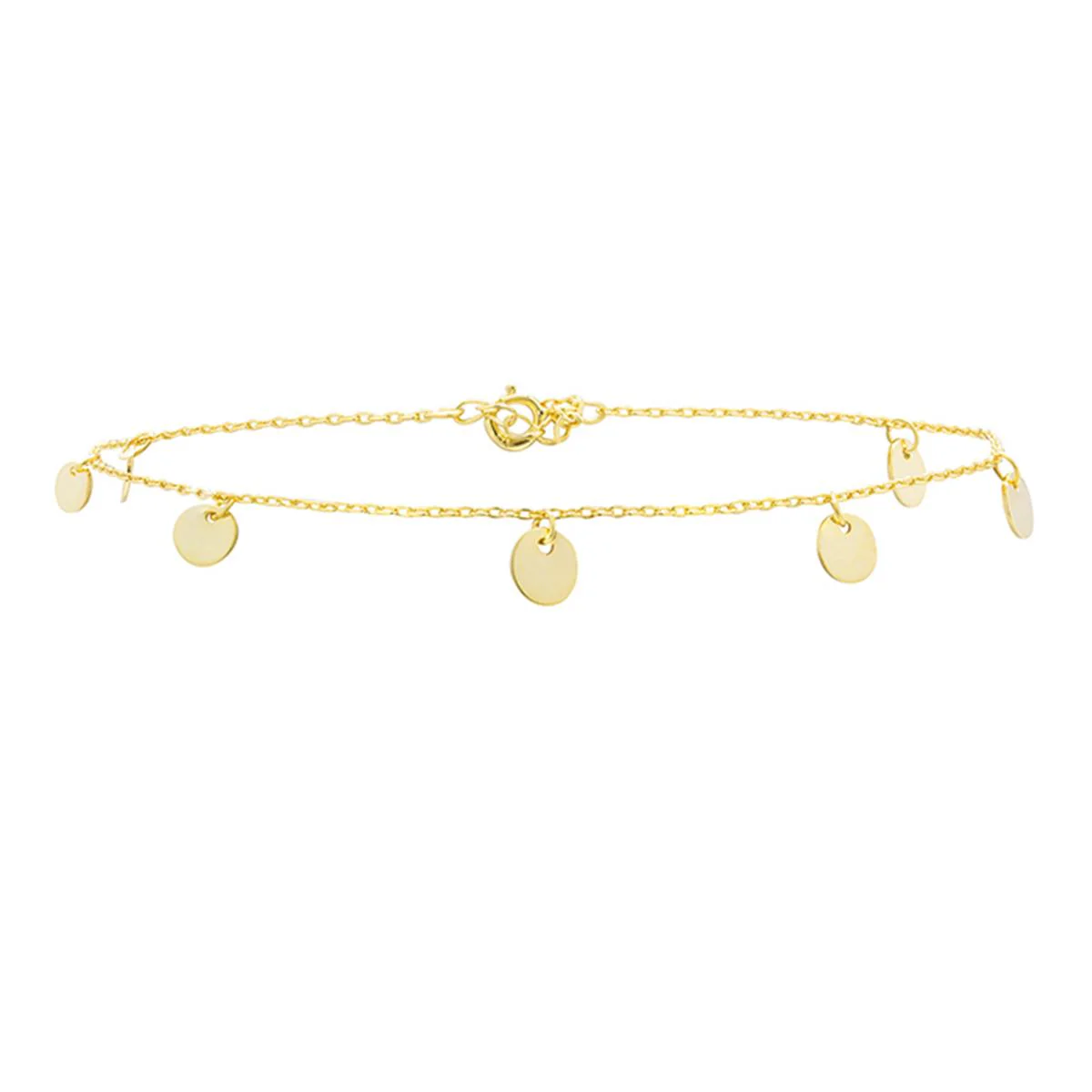 Tobillera Retbras Plata De Ley 925 - Retbras AMARILLO