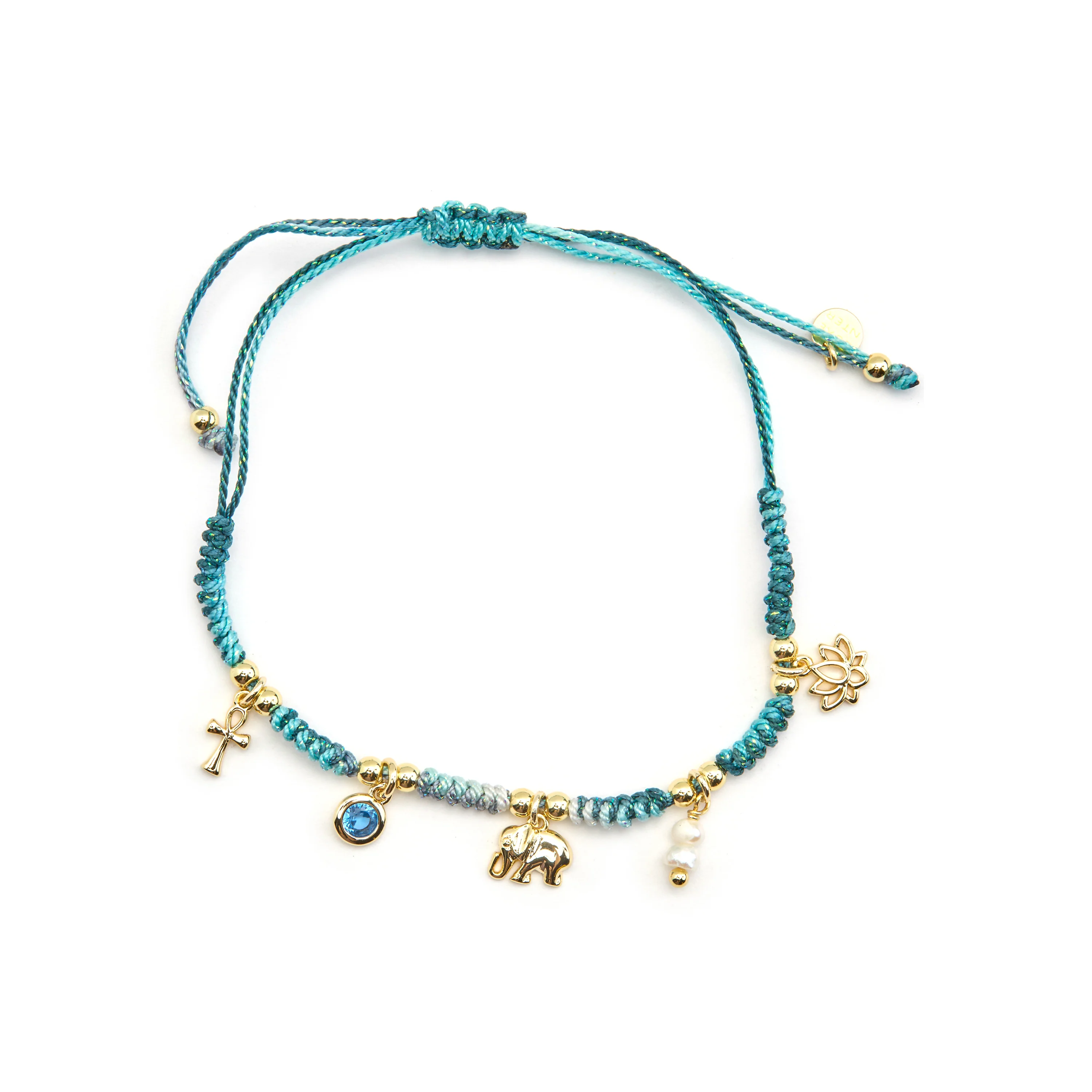 Pulsera de Plata de Ley 925 y Circonita Multicolor acabado oro 18k - Rukful - Image 3