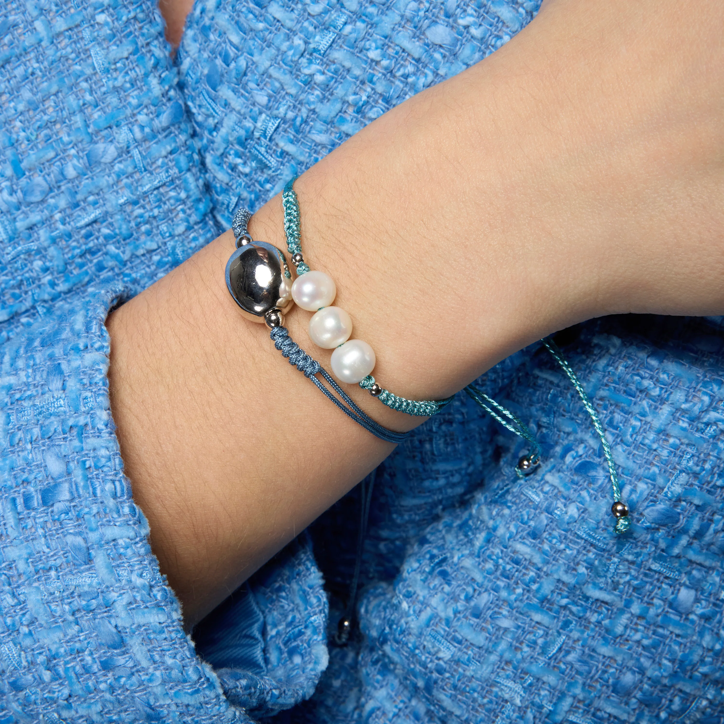 Pulsera de Plata de Ley 925 y acabado rodio - Saina - Image 2