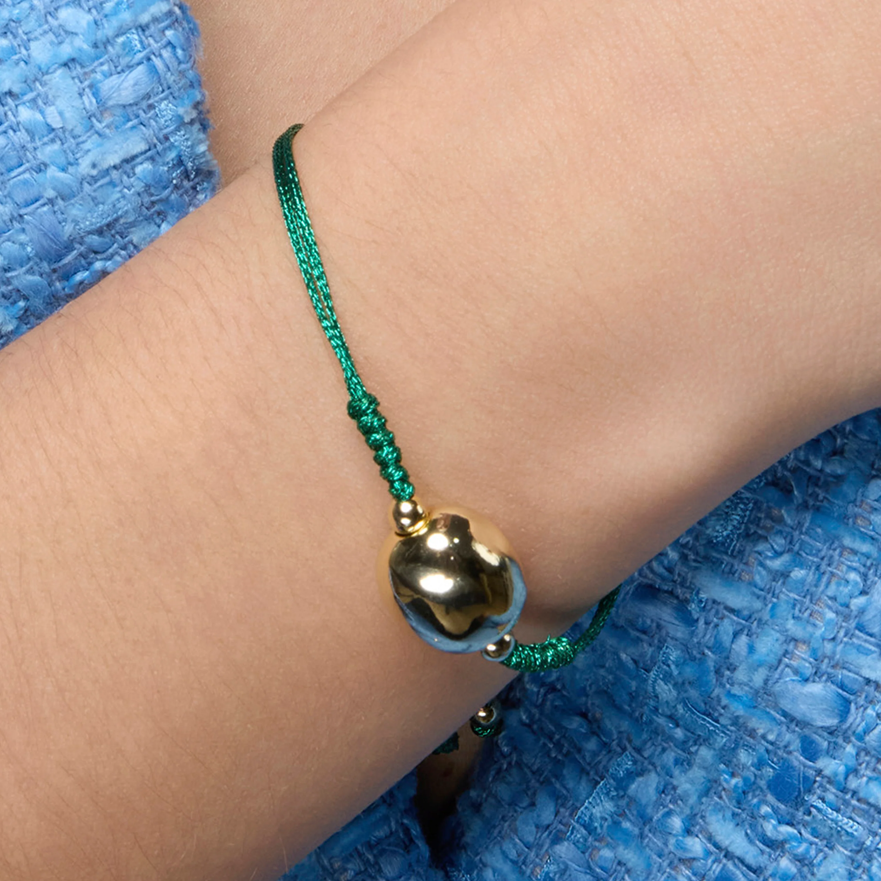 Pulsera de Plata de Ley 925 y acabado oro amarillo de 18k - Saina - Image 7