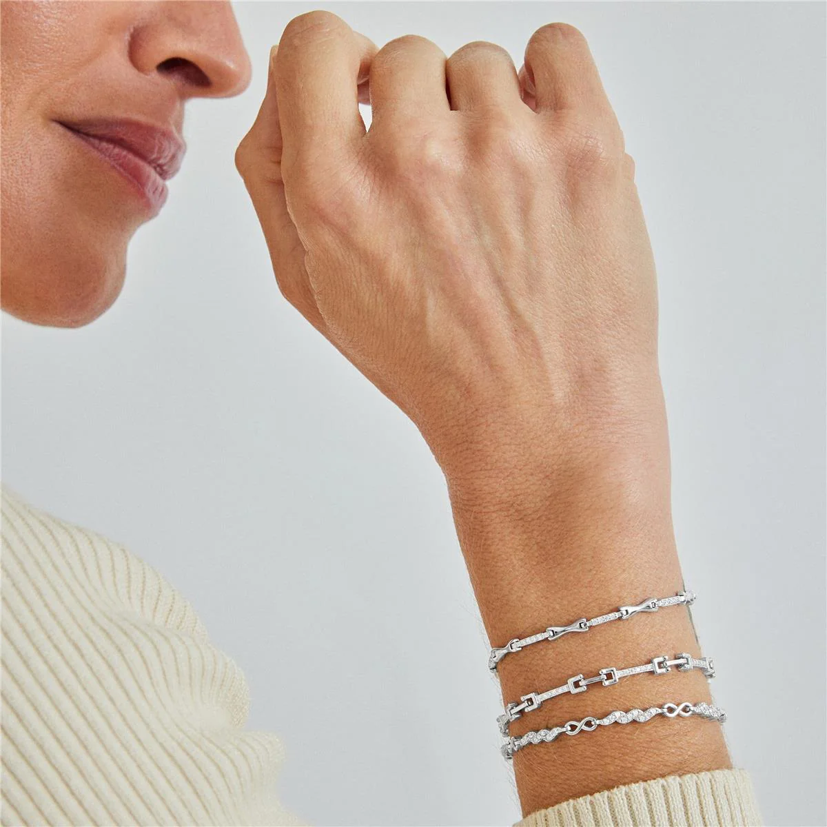 Pulsera Saya Plata De Ley 925 - Saya BLANCO - Image 2