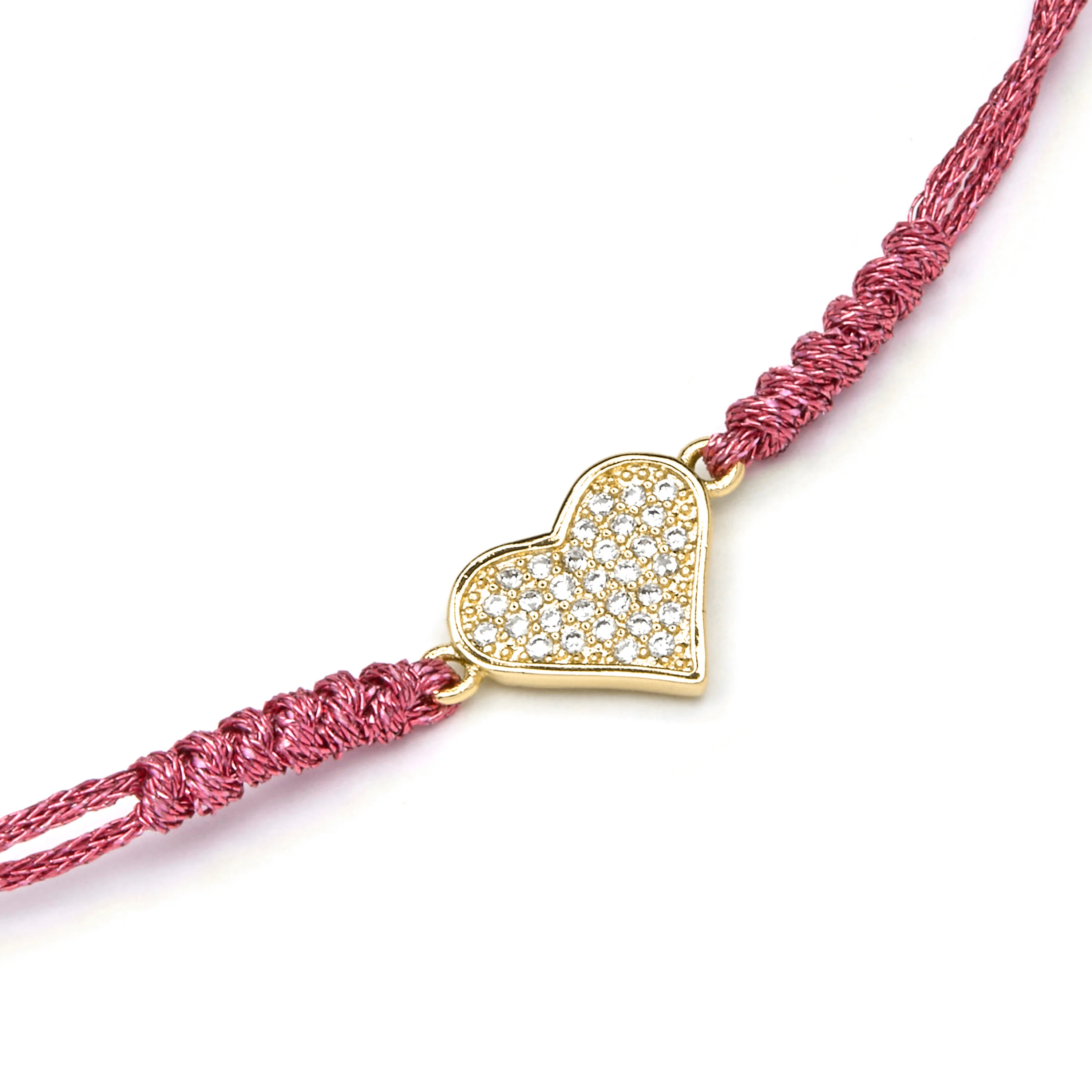 Pulsera acabado oro amarillo de 18k y Circonita Brillante - Heart - Image 5