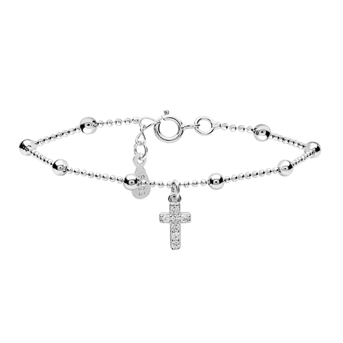 Pulsera Sharra plata y circonita brillante - Sharra BLANCO