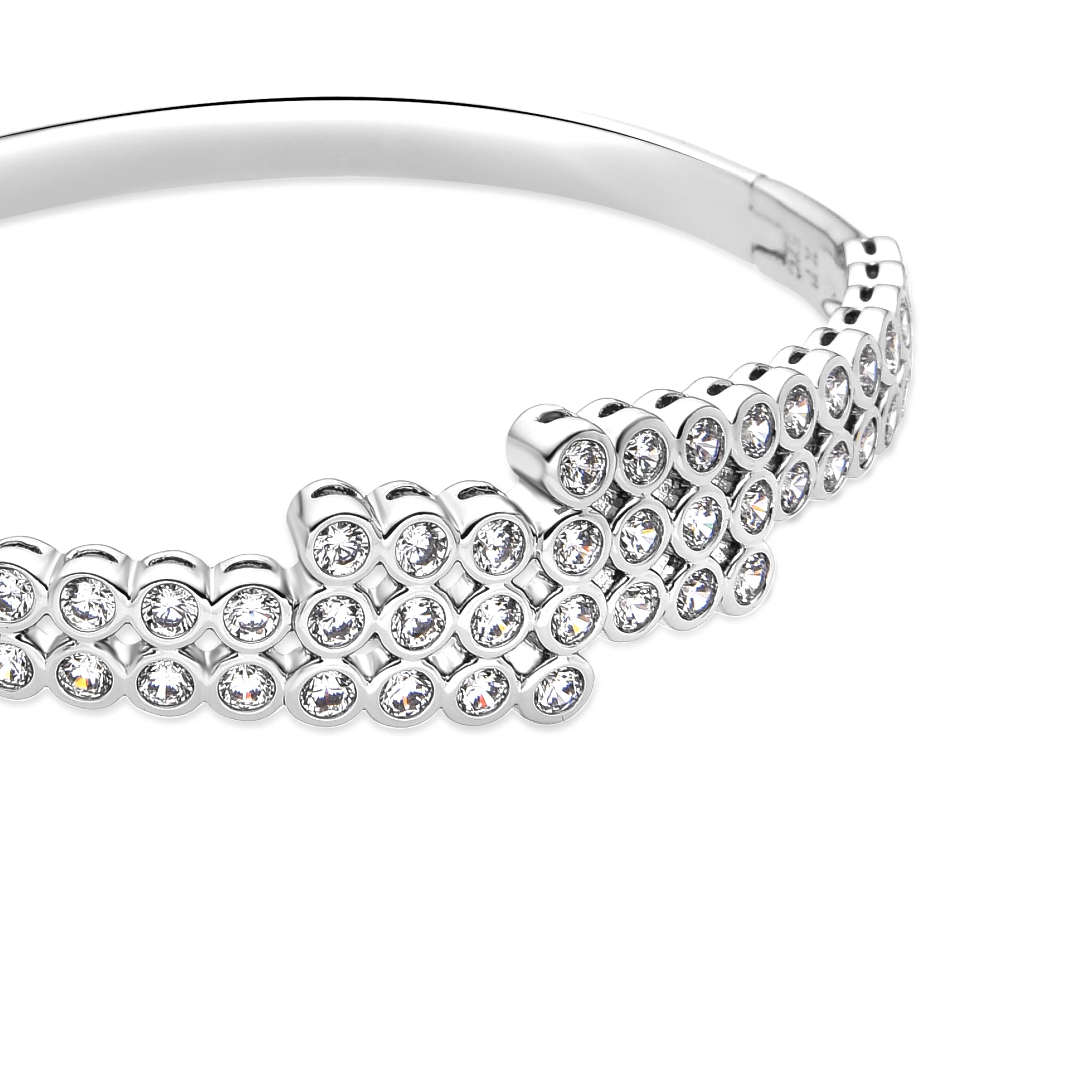 Pulsera con Circonita Brillante acabado plata - Shaxba - Image 4