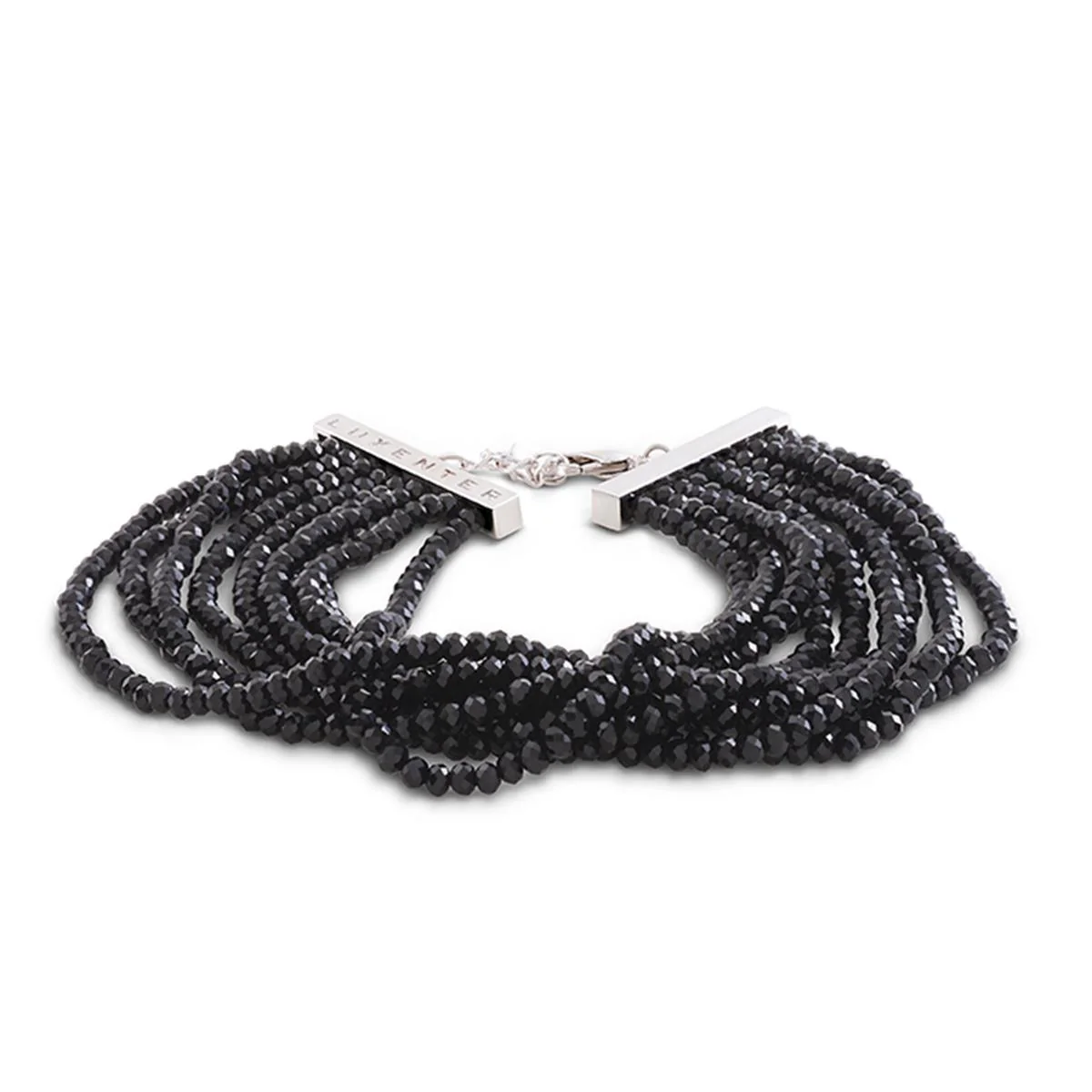 Pulsera Shicai acabado en Rodio - Shicai NEGRO