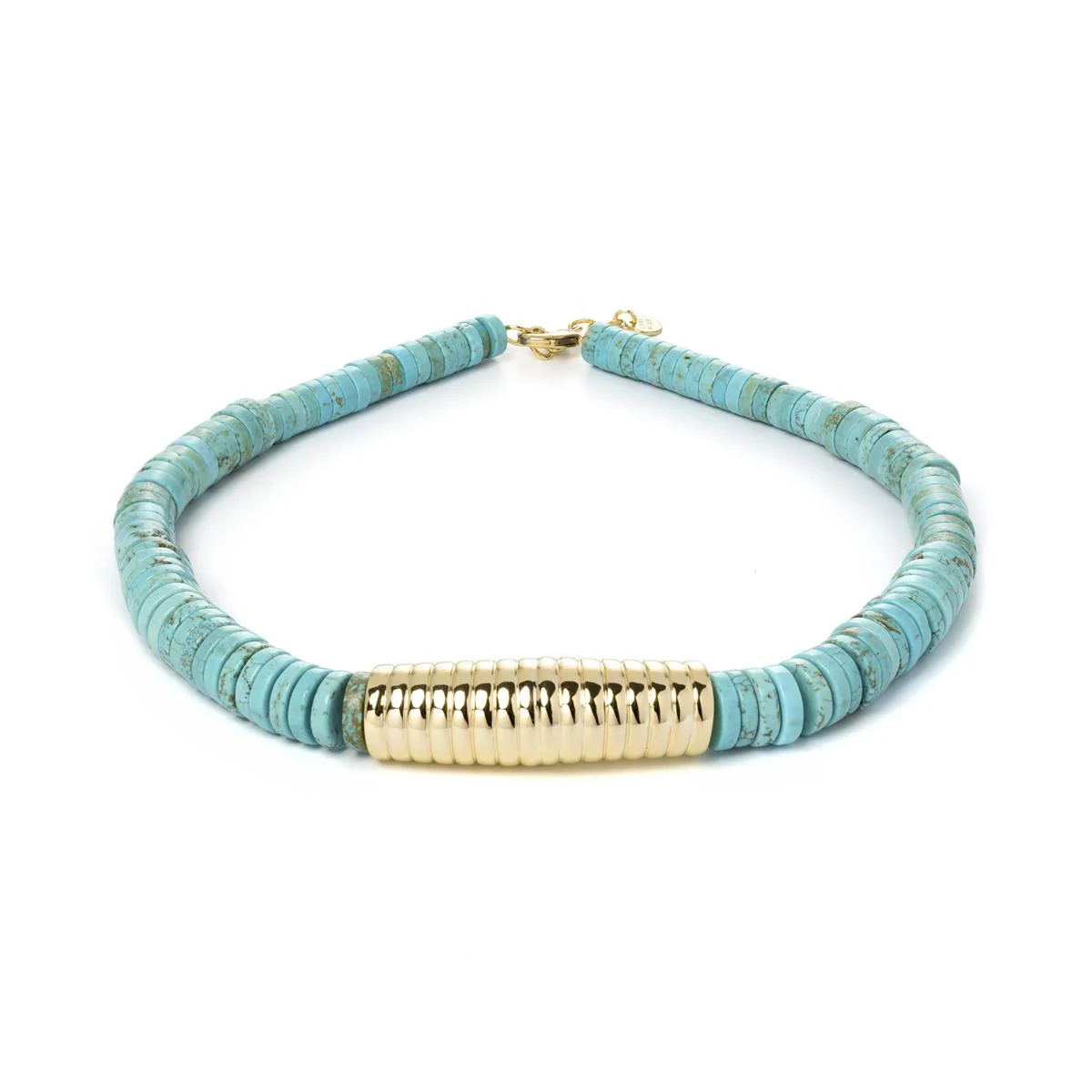Pulsera Shudau acabada en oro amarillo de 18 kts - Shudau AZUL