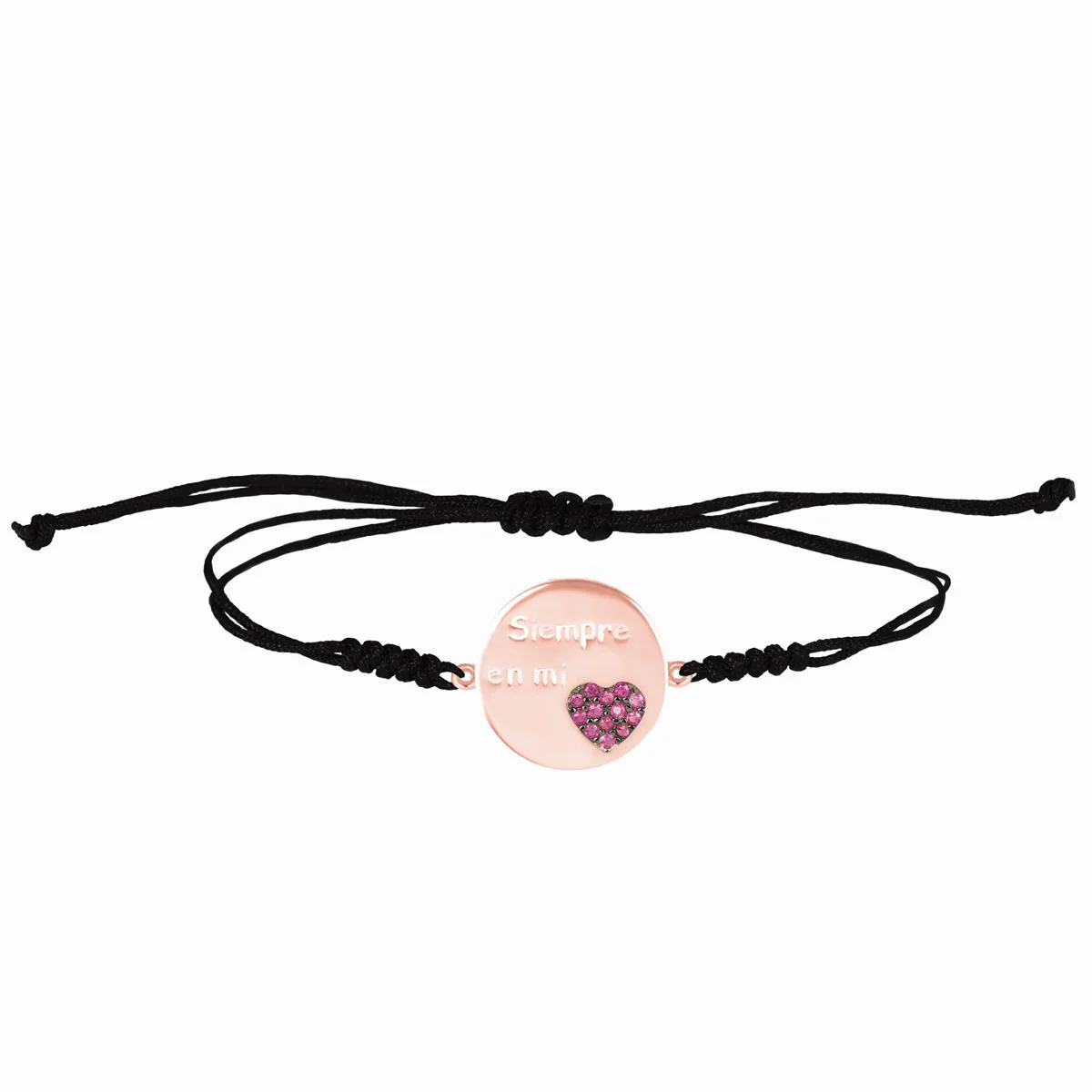 Pulsera Siempre Plata, Oro Rosa y Rubi Cz - Siempre ROJO