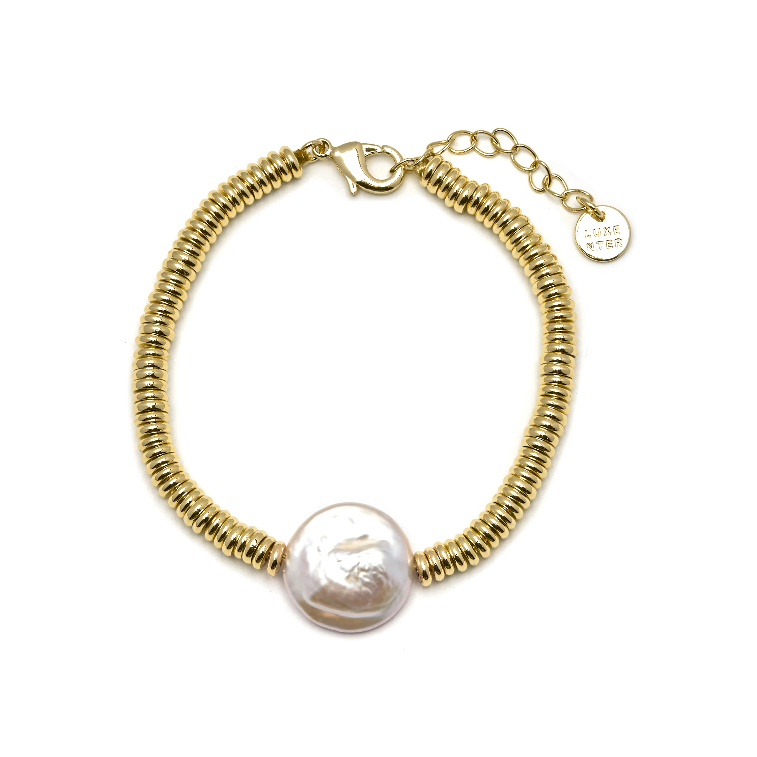 Pulsera de Hematite Dorado acabada en oro amarillo 18K - Siever - Image 3
