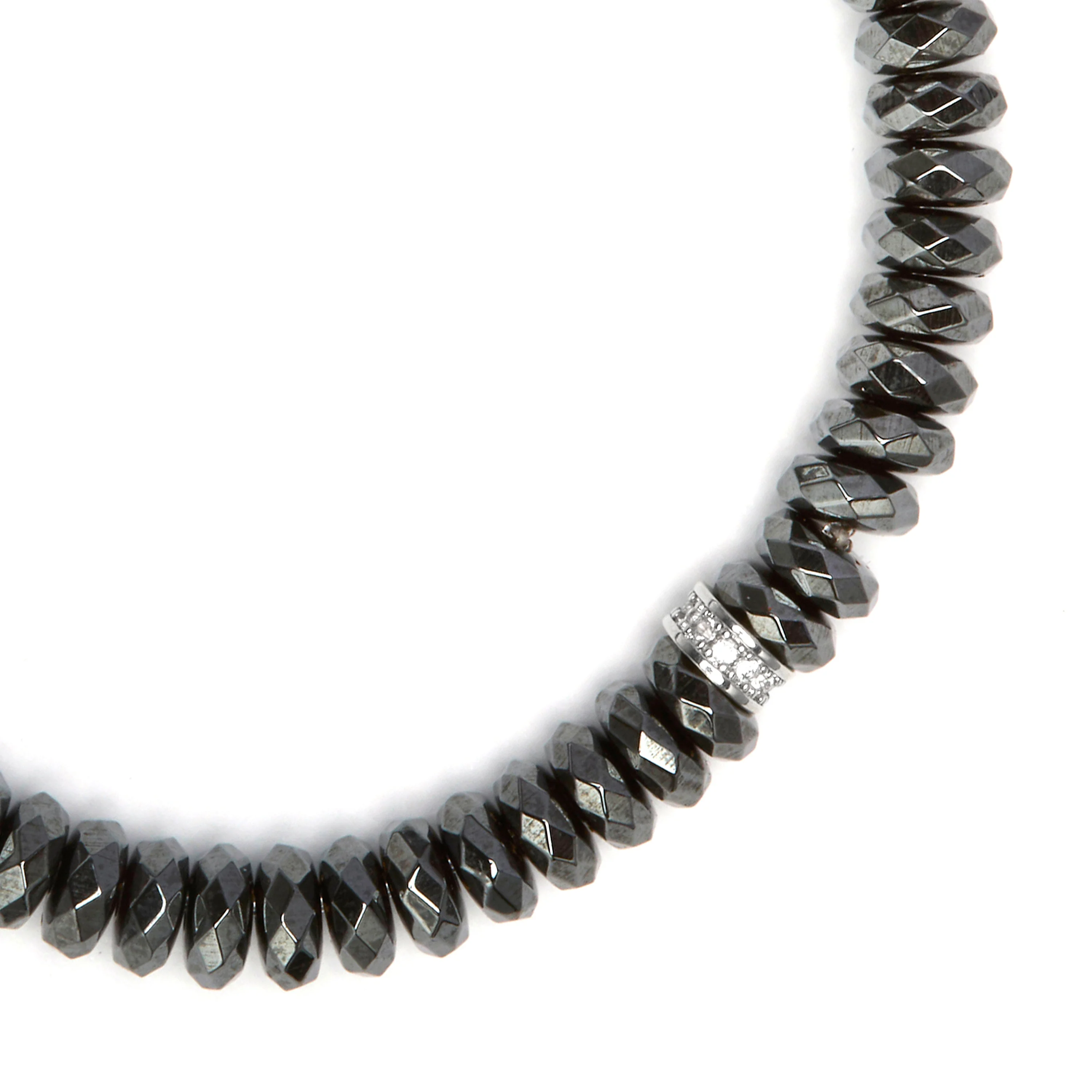 Pulsera de Plata de Ley 925 y Hematite acabado en rodio - Sihi - Image 4