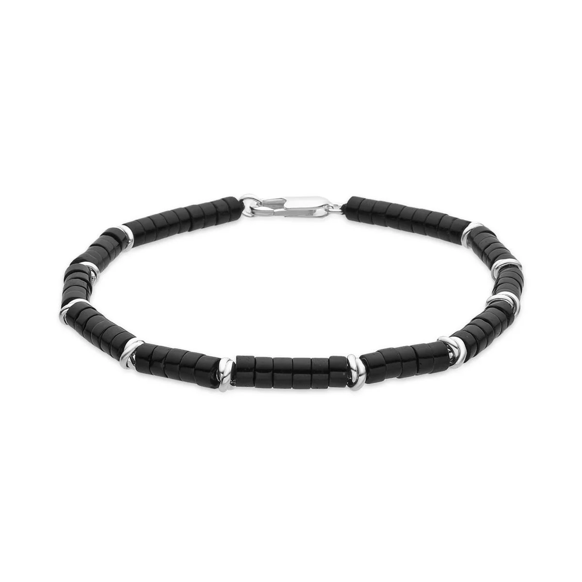 Pulsera Silbi acabado plata - Silbi NEGRO