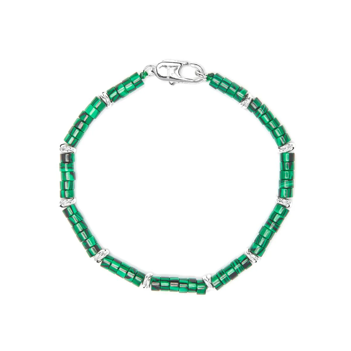 Pulsera Silbi acabado plata - Silbi VERDE - Image 2