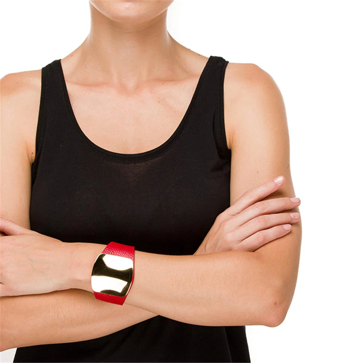 Pulsera Slapar acabado en Oro Amarillo de 18 Kts - Slapar ROJO - Image 2