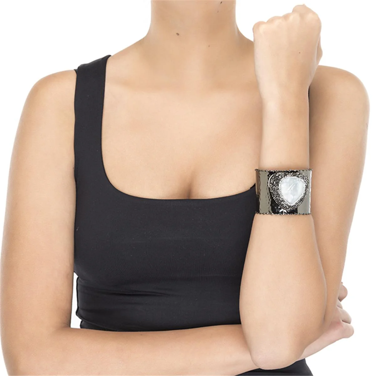 Pulsera Songrim acabado en Rutenio Negro - Songrim BLANCO - Image 2