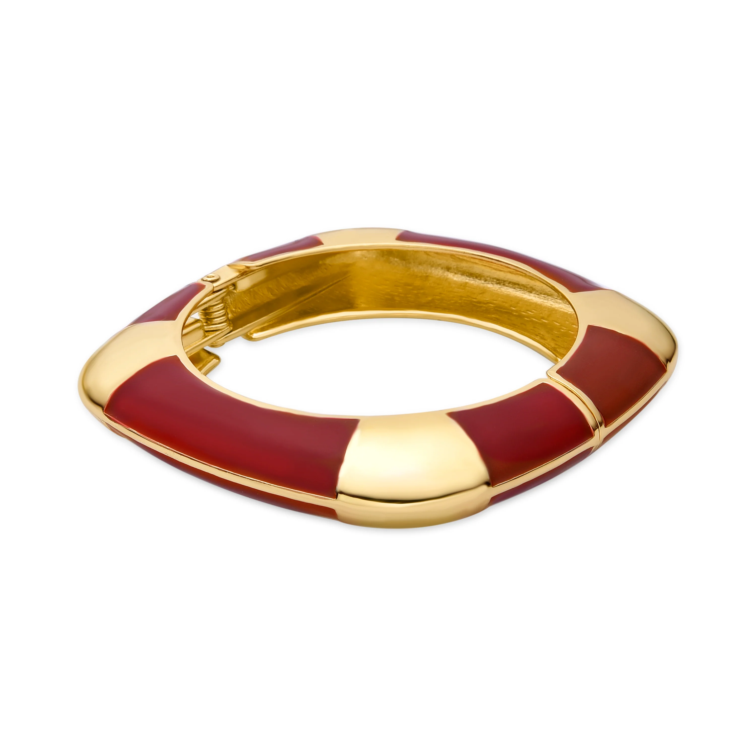 Pulsera acabado oro amarillo de 18k y Lacado Rojo - Souda